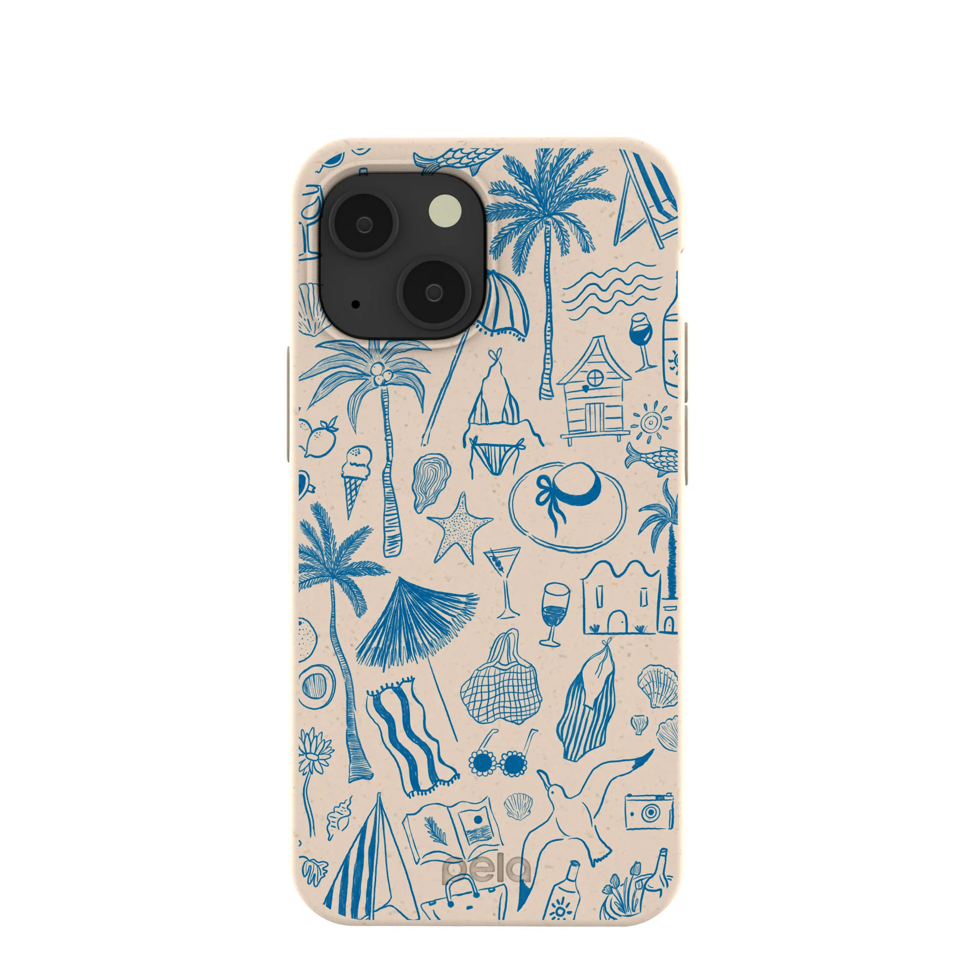 Seashell Salted Ink iPhone 13 Mini Case