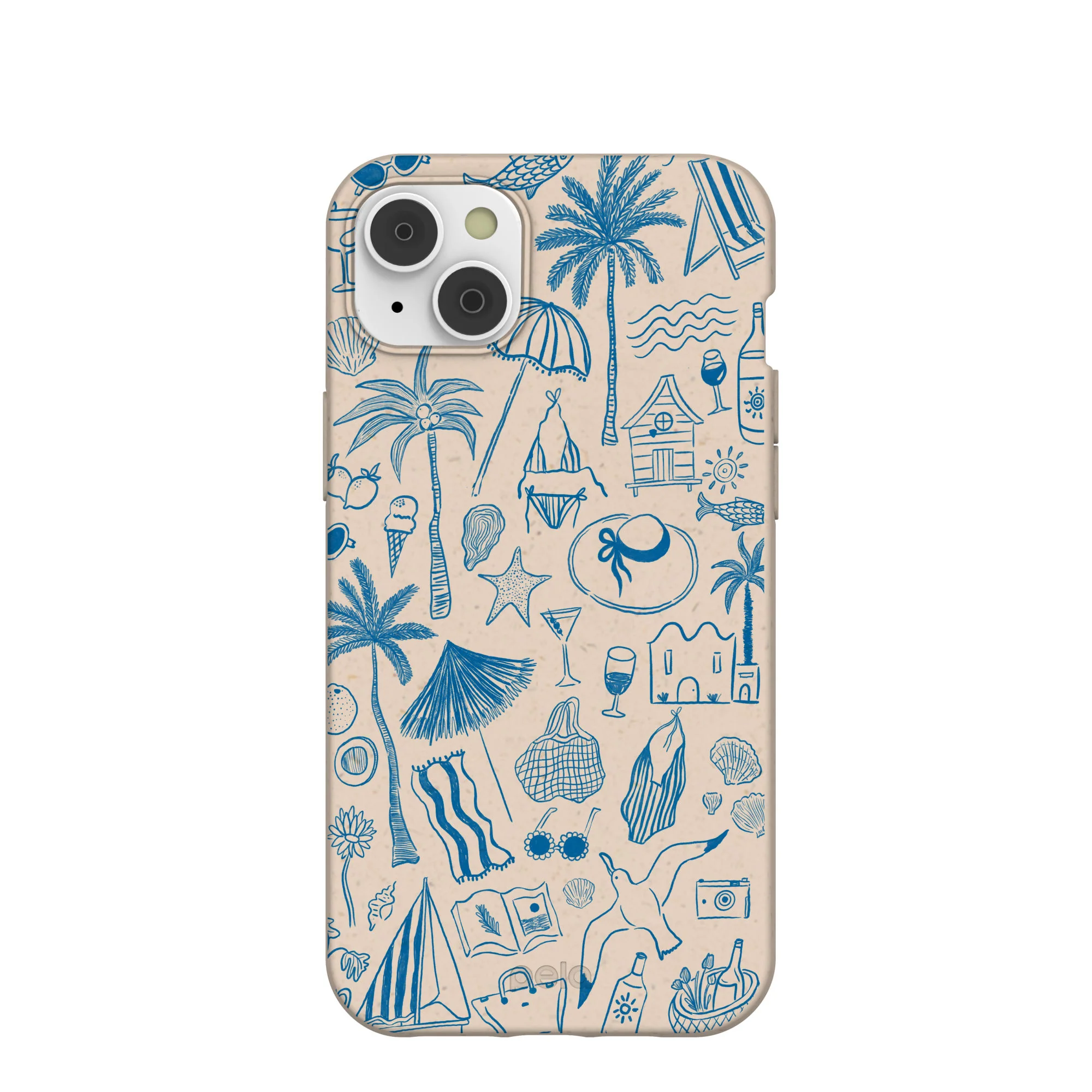 Seashell Salted Ink iPhone 14 Plus Case