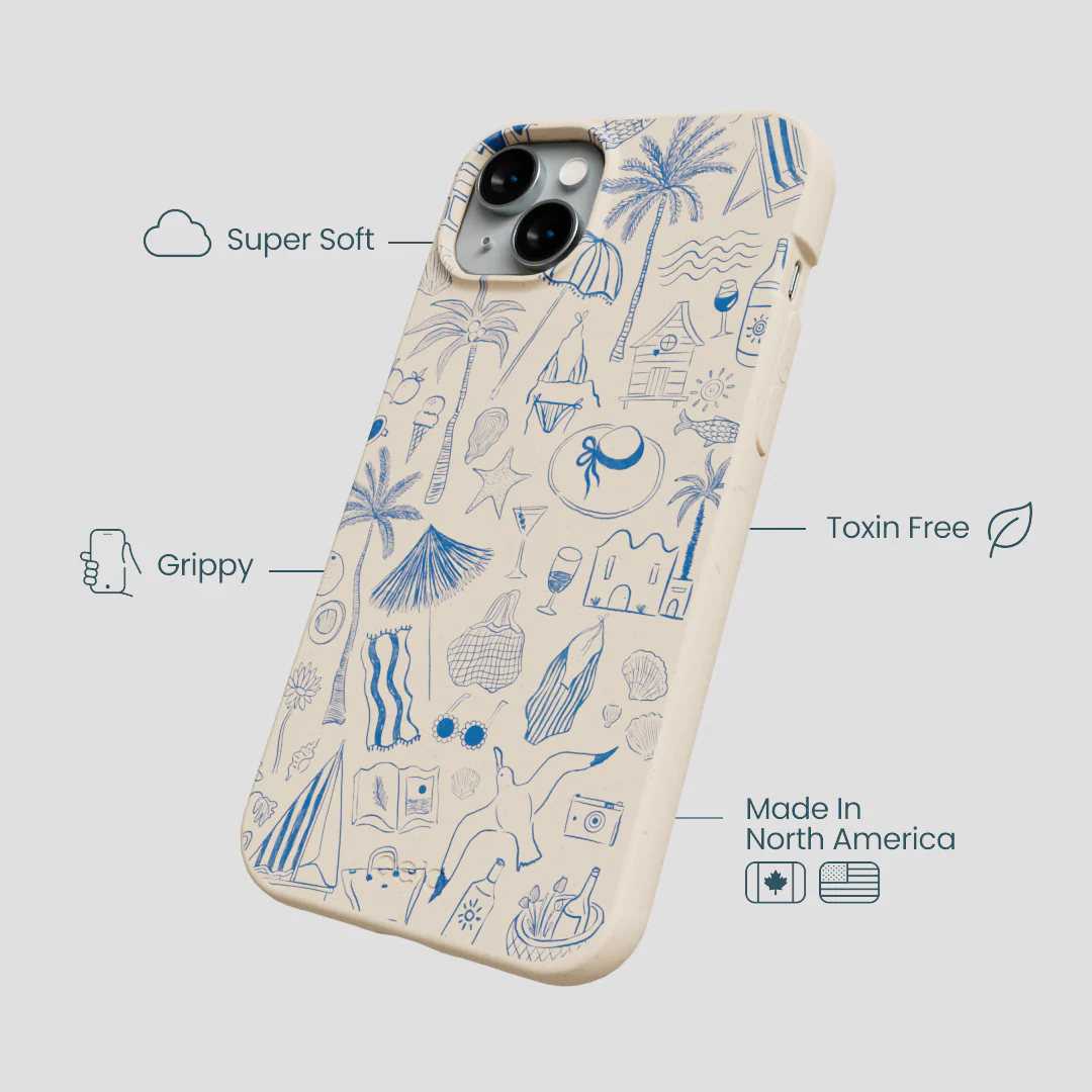 Seashell Salted Ink iPhone 14 Plus Case - Image 4