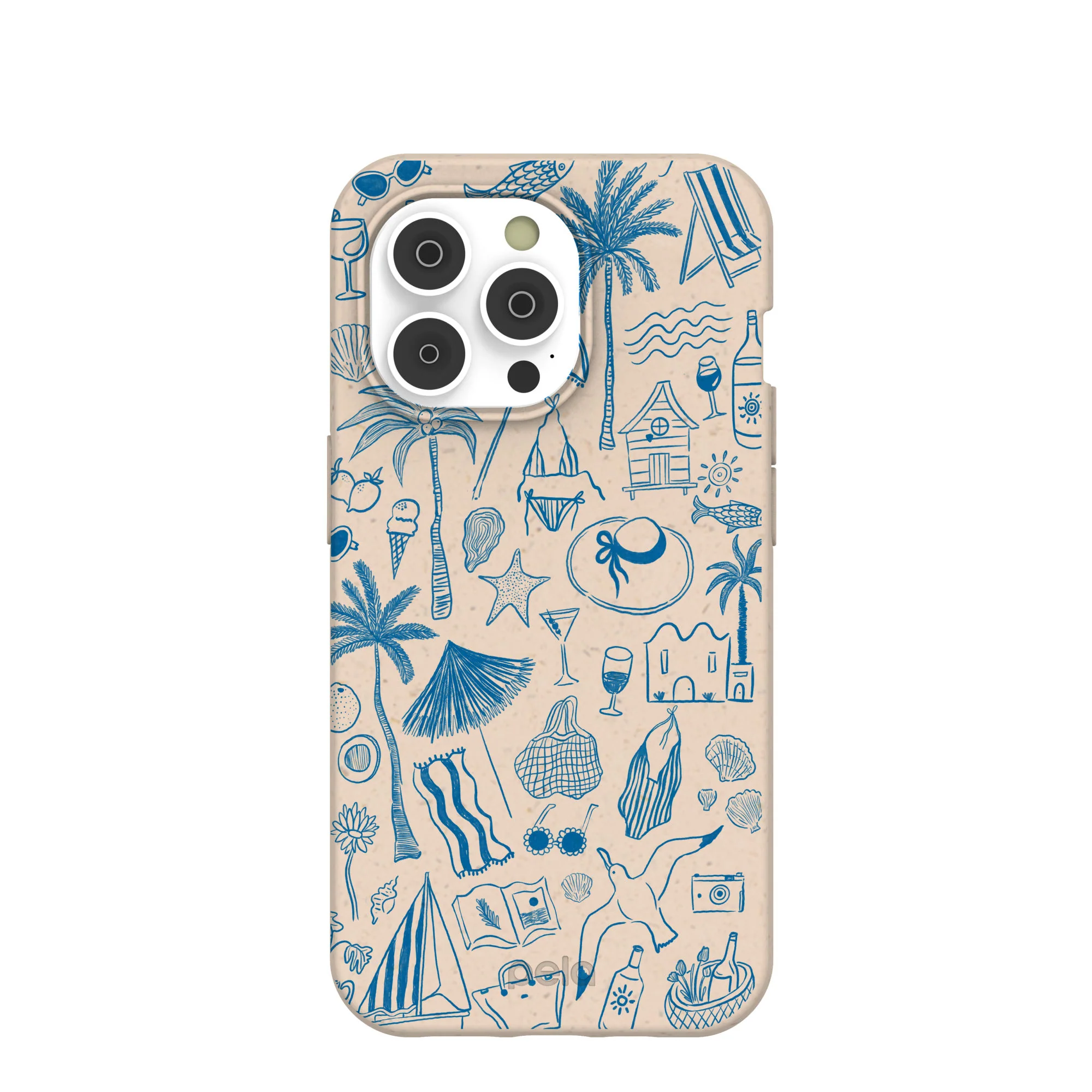 Seashell Salted Ink iPhone 14 Pro Case