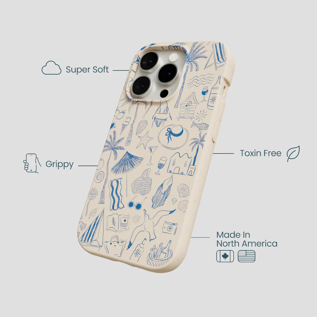 Seashell Salted Ink iPhone 14 Pro Case - Image 4