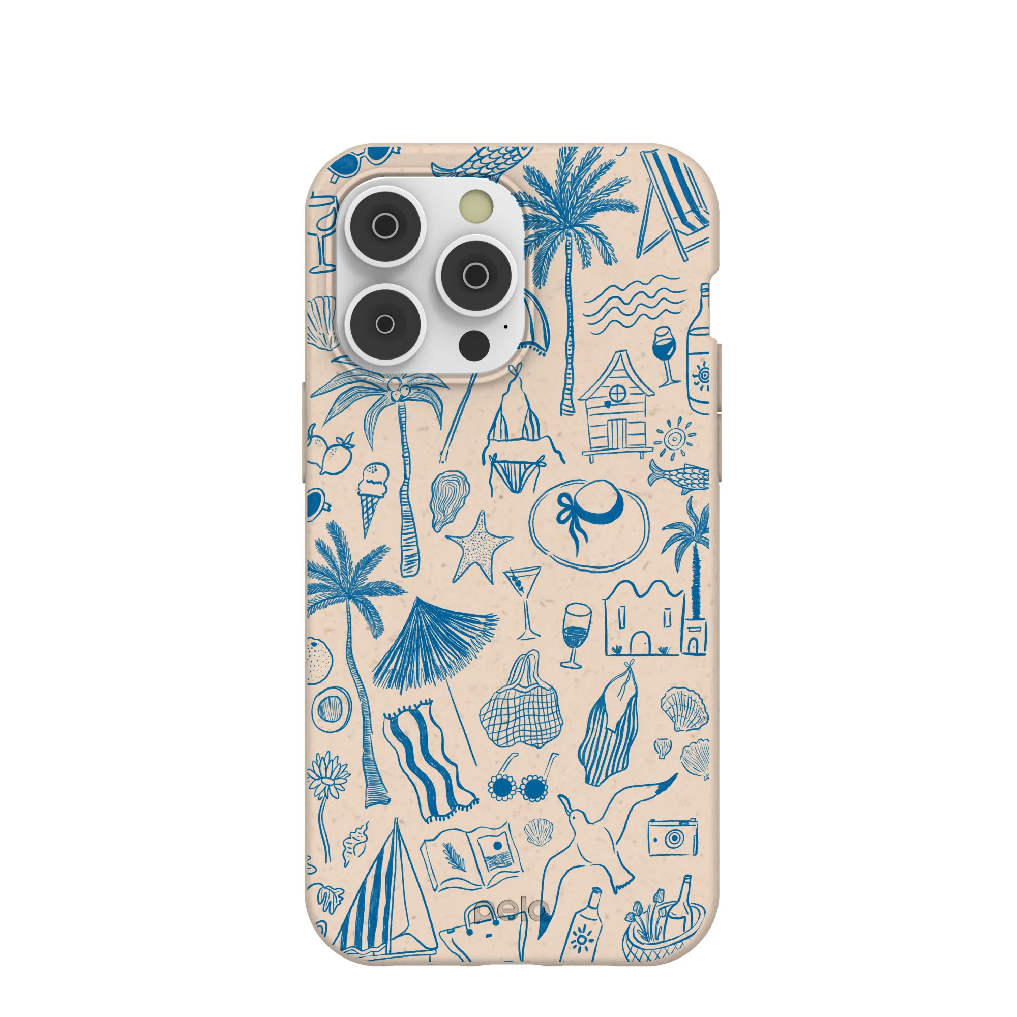 Seashell Salted Ink iPhone 14 Pro Max Case