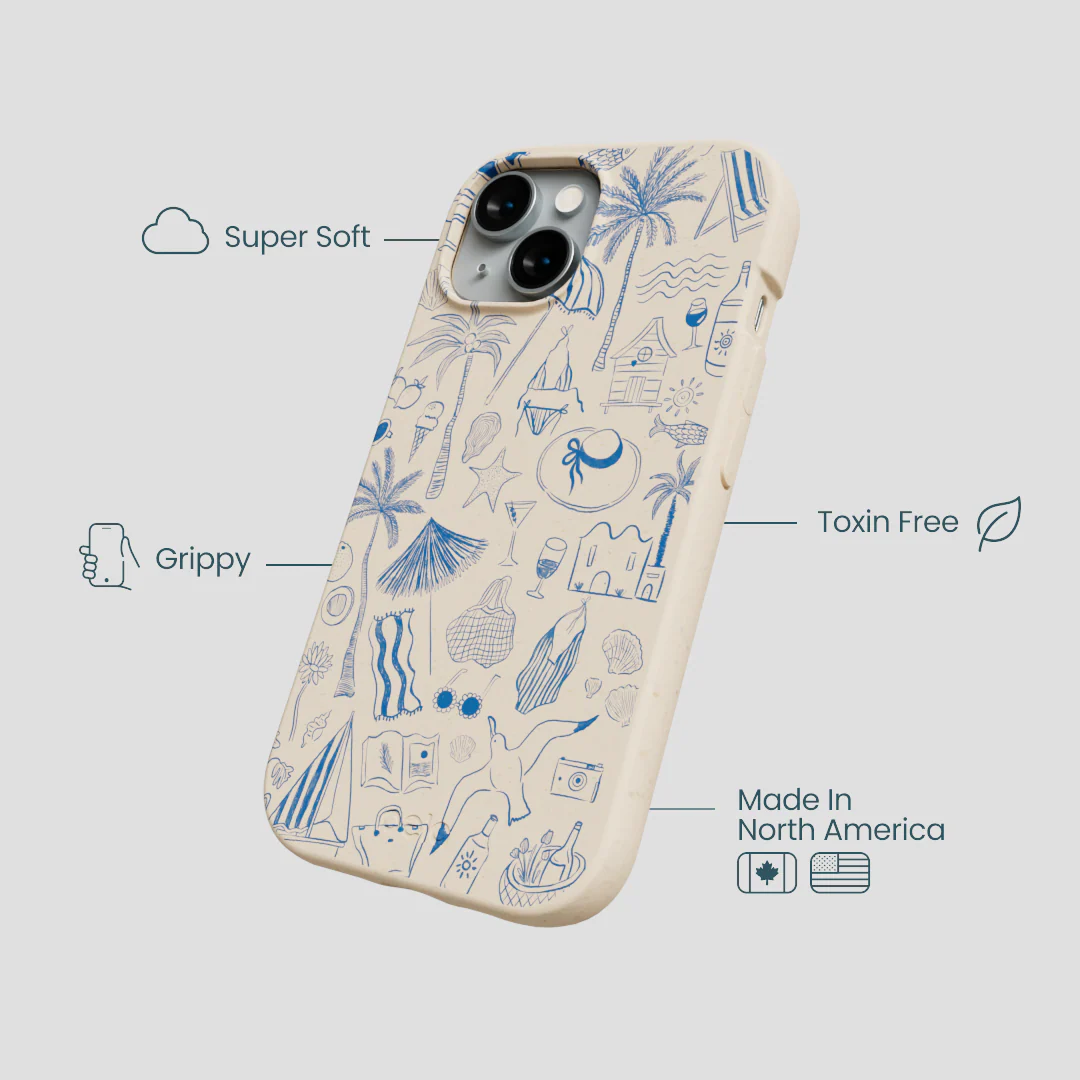 Seashell Salted Ink iPhone 15 Case - Image 4