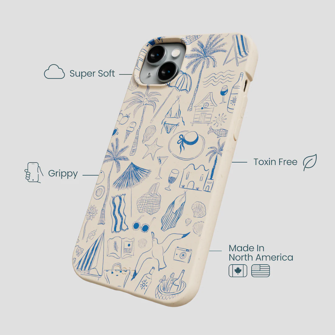 Seashell Salted Ink iPhone 15 Plus Case - Image 4