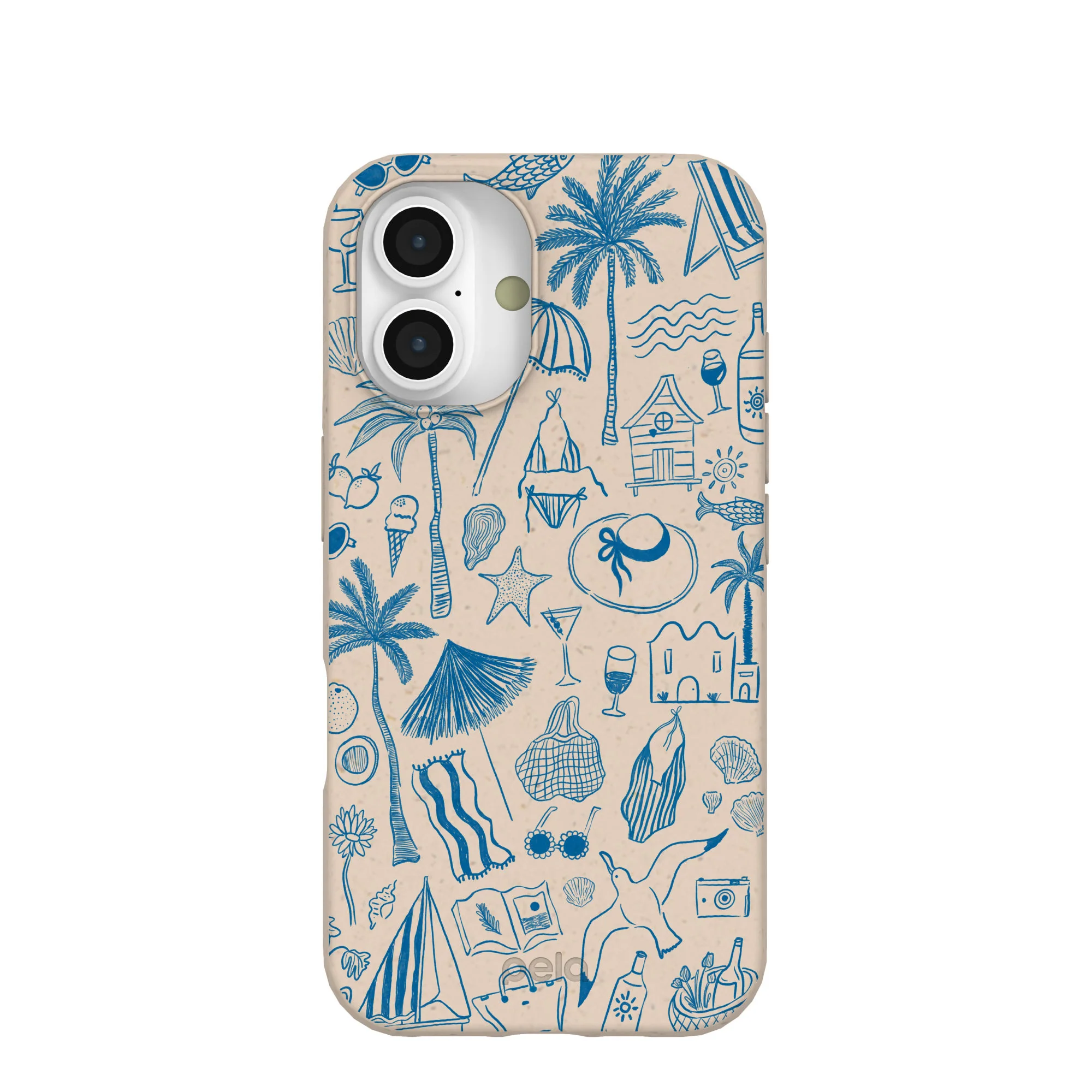 Seashell Salted Ink iPhone 16 Case