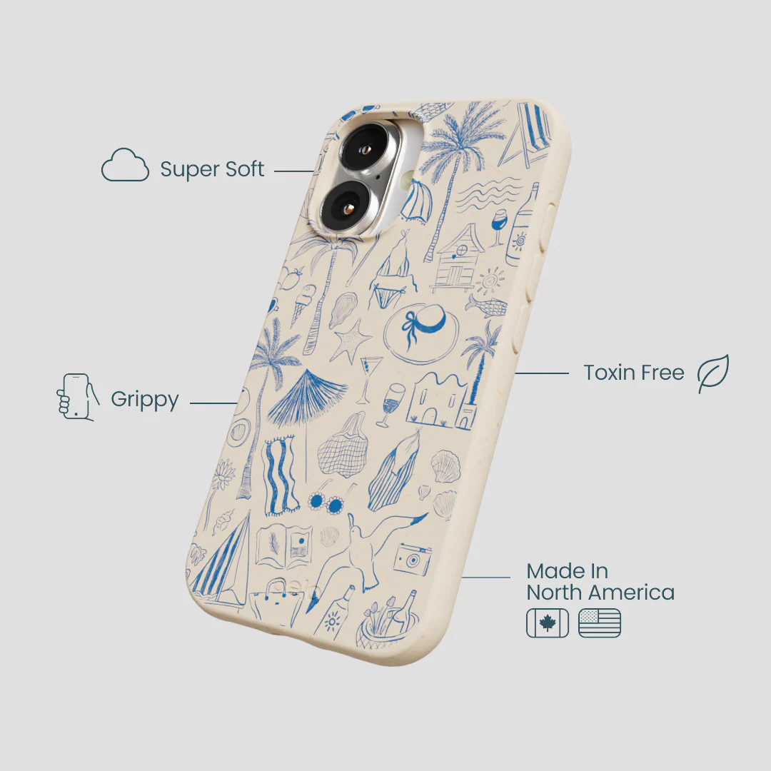 Seashell Salted Ink iPhone 16 Case - Image 4