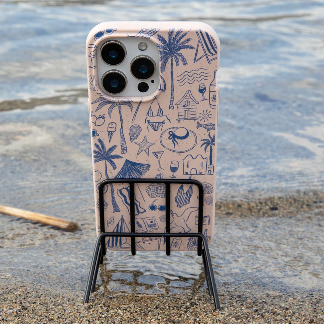 Seashell Salted Ink iPhone 16 Plus Case - Image 2