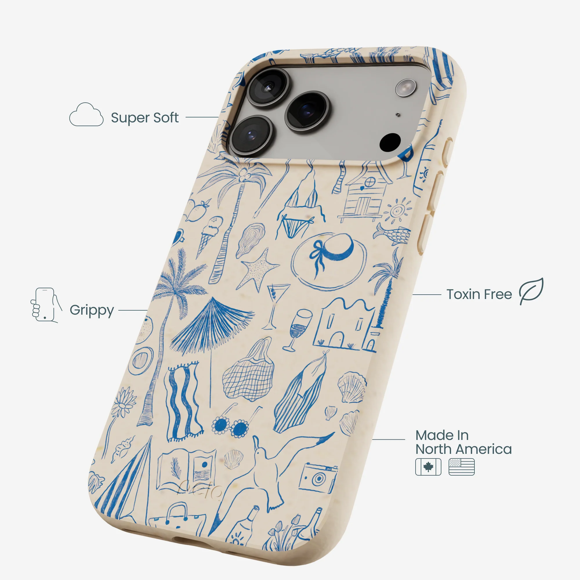 Seashell Salted Ink iPhone 17 Pro Max Case - Image 4