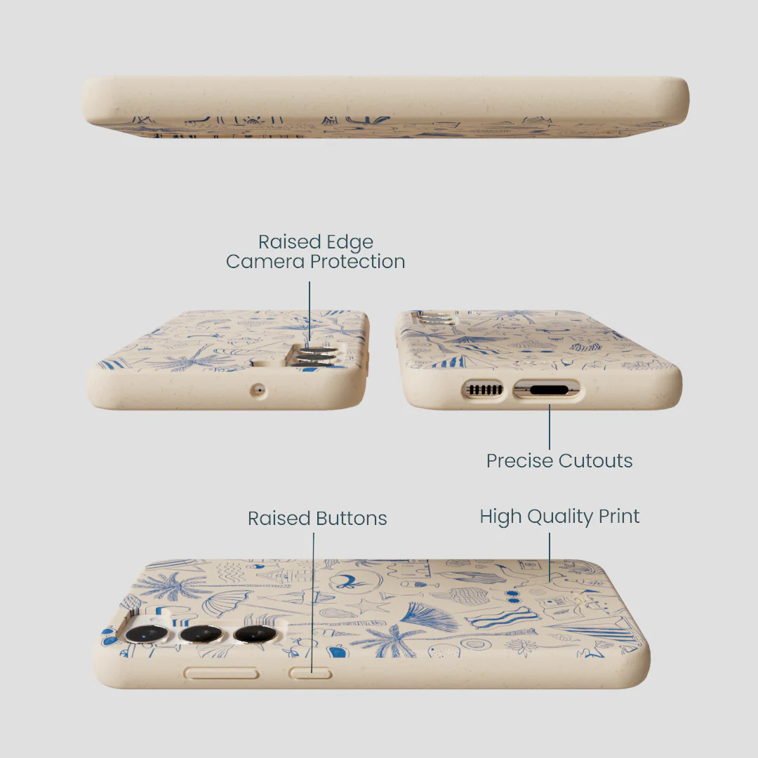 Seashell Salted Ink Samsung Galaxy S23+(Plus) Case - Image 3