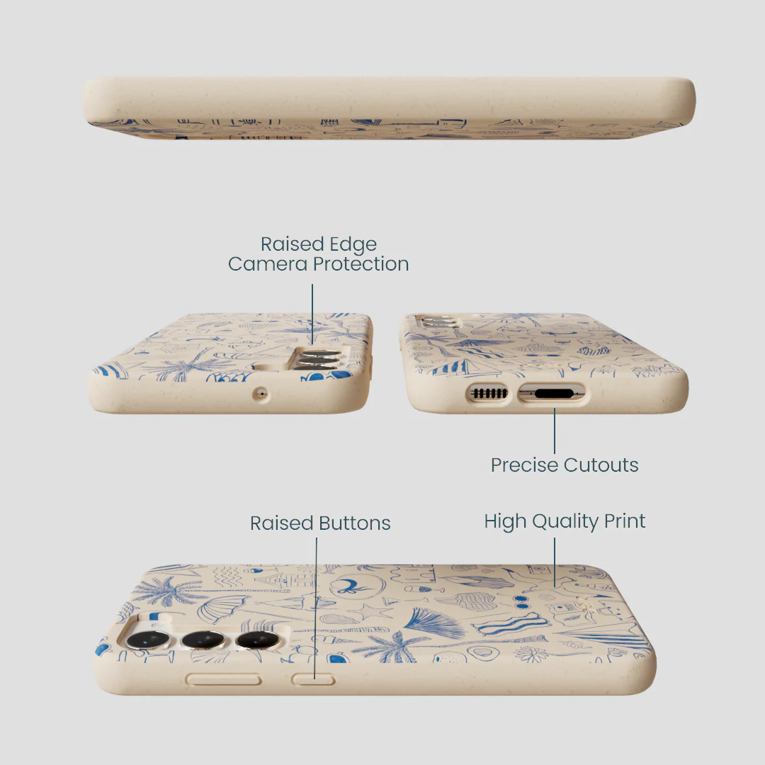 Seashell Salted Ink Samsung Galaxy S24+(Plus) Case - Image 3