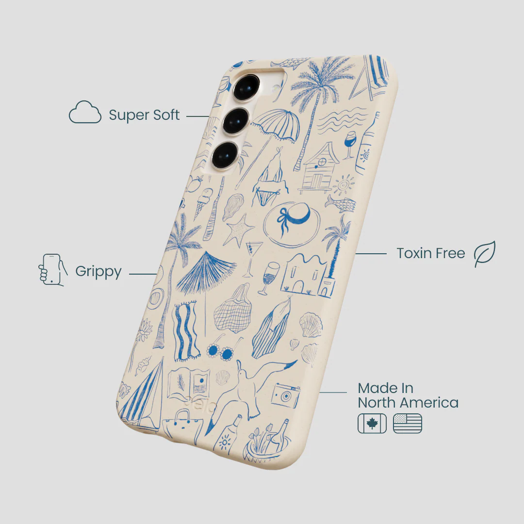 Seashell Salted Ink Samsung Galaxy S24+(Plus) Case - Image 4