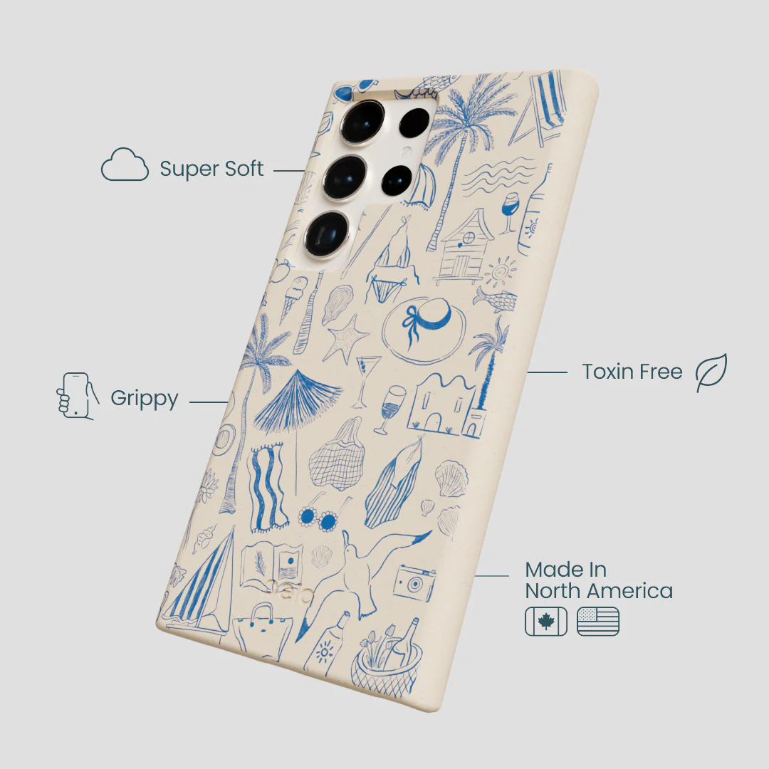 Seashell Salted Ink Samsung Galaxy S24 Ultra Case - Image 4