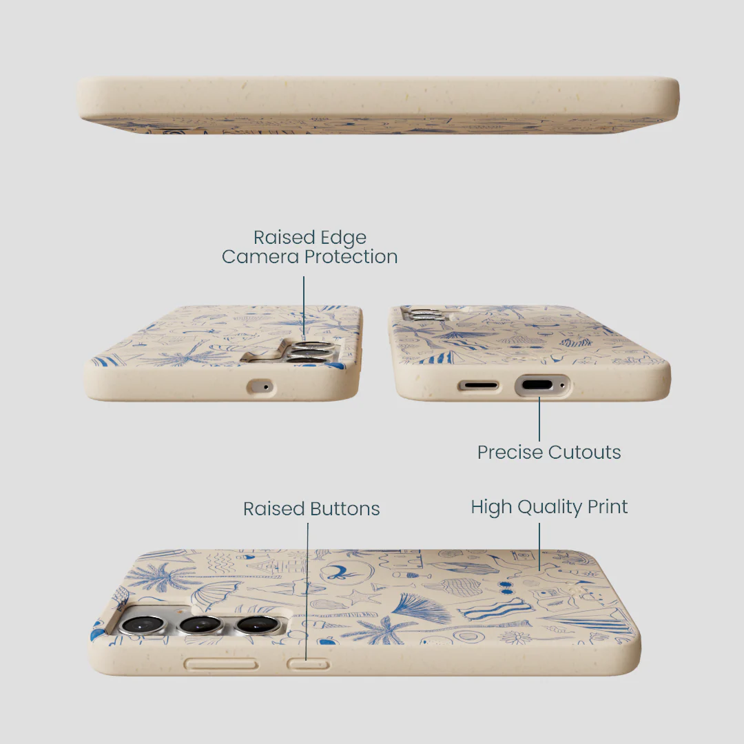 Seashell Salted Ink Samsung Galaxy S25+(Plus) Case - Image 3