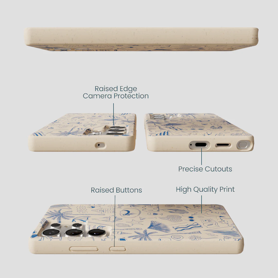 Seashell Salted Ink Samsung Galaxy S25 Ultra Case - Image 3