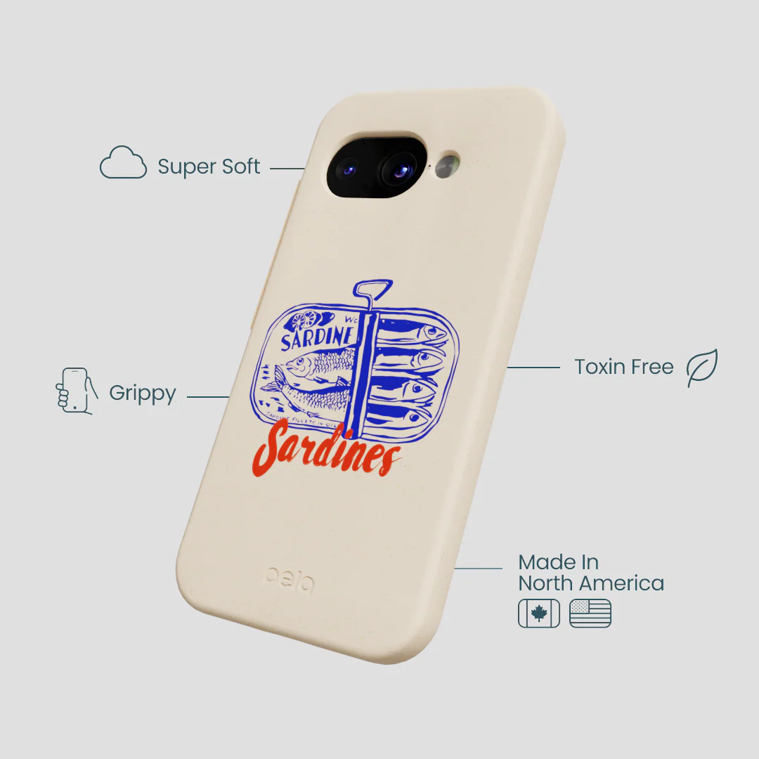 Seashell Sardines Google Pixel 9a Case - Image 3