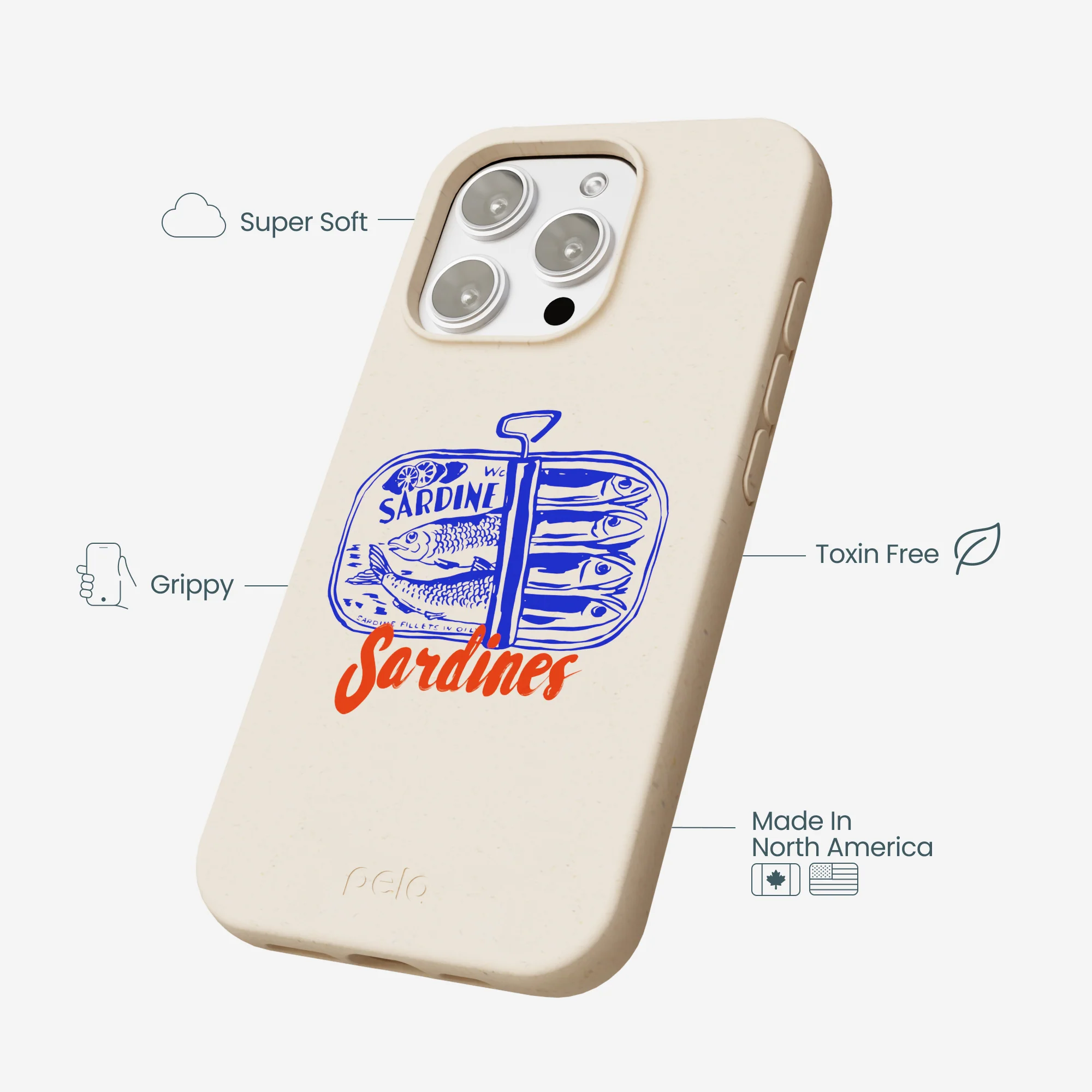 Seashell Sardines iPhone 16 Pro Max Case - Image 4