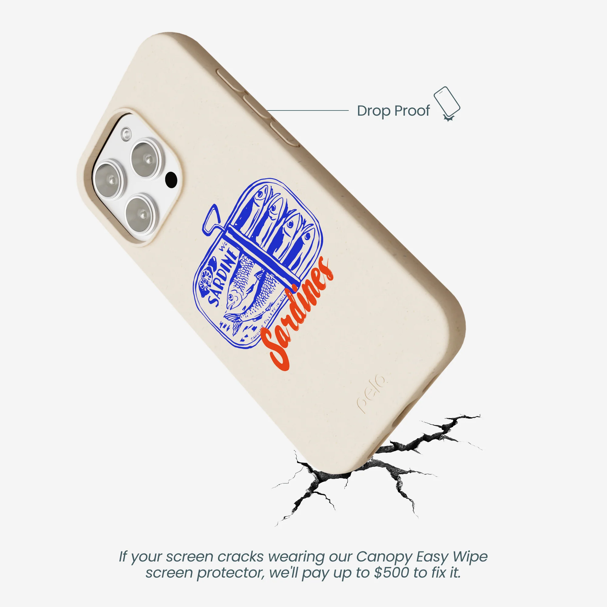 Seashell Sardines iPhone 16 Pro Max Case - Image 5