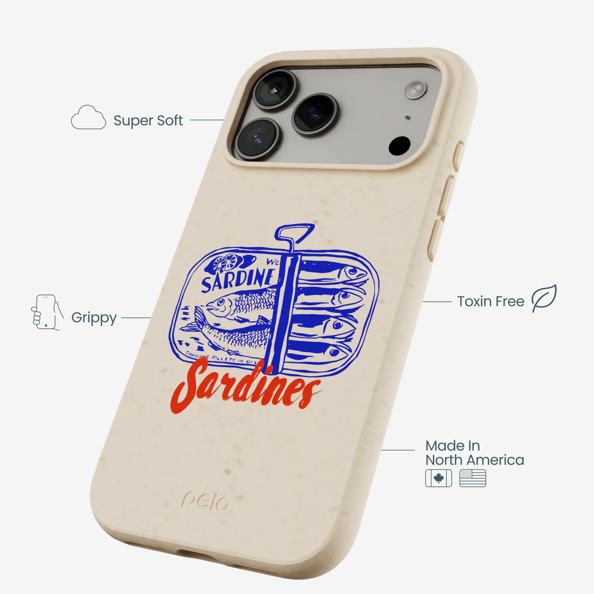Seashell Sardines iPhone 17 Pro Max Case - Image 4