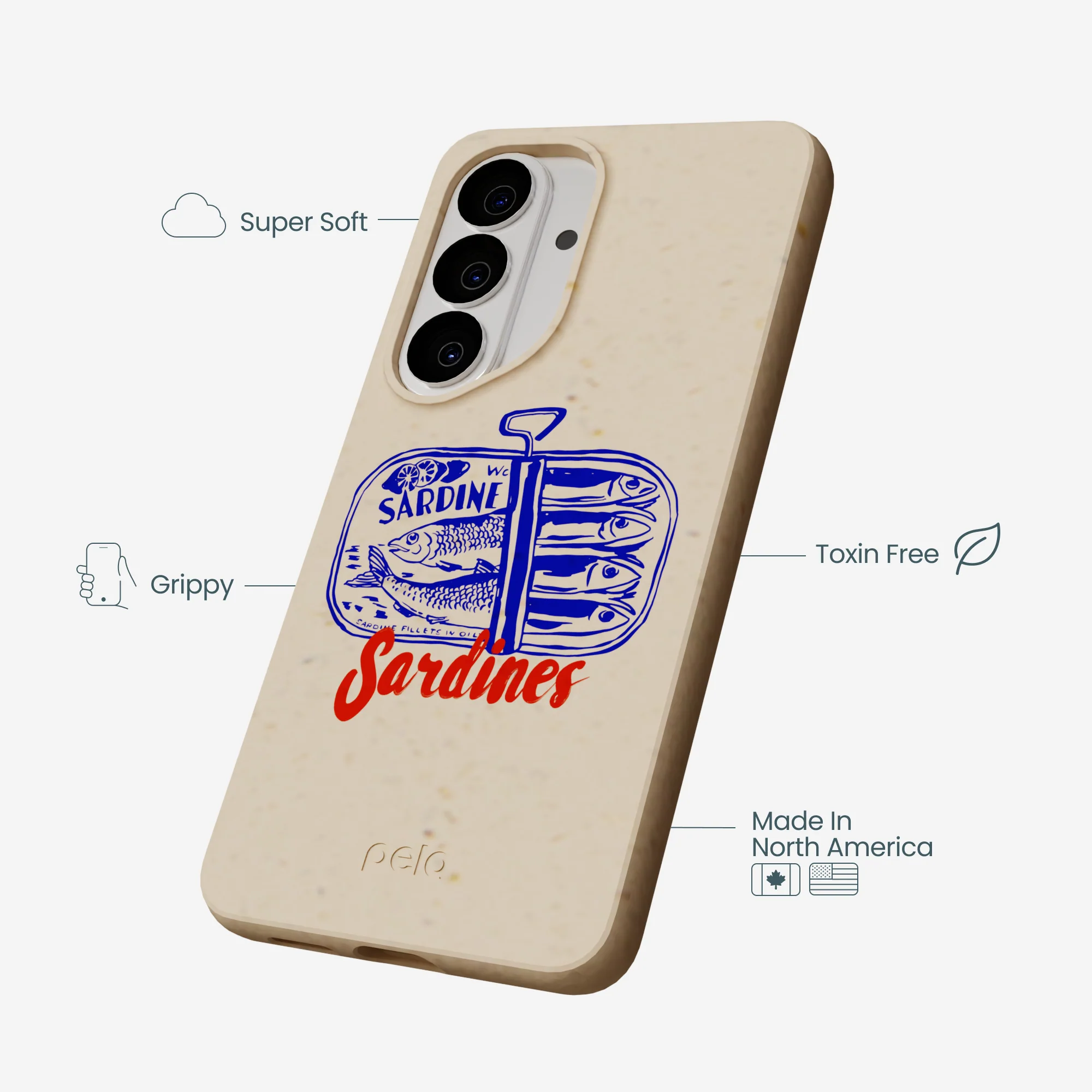 Seashell Sardines Samsung Galaxy S26 Case - Image 3