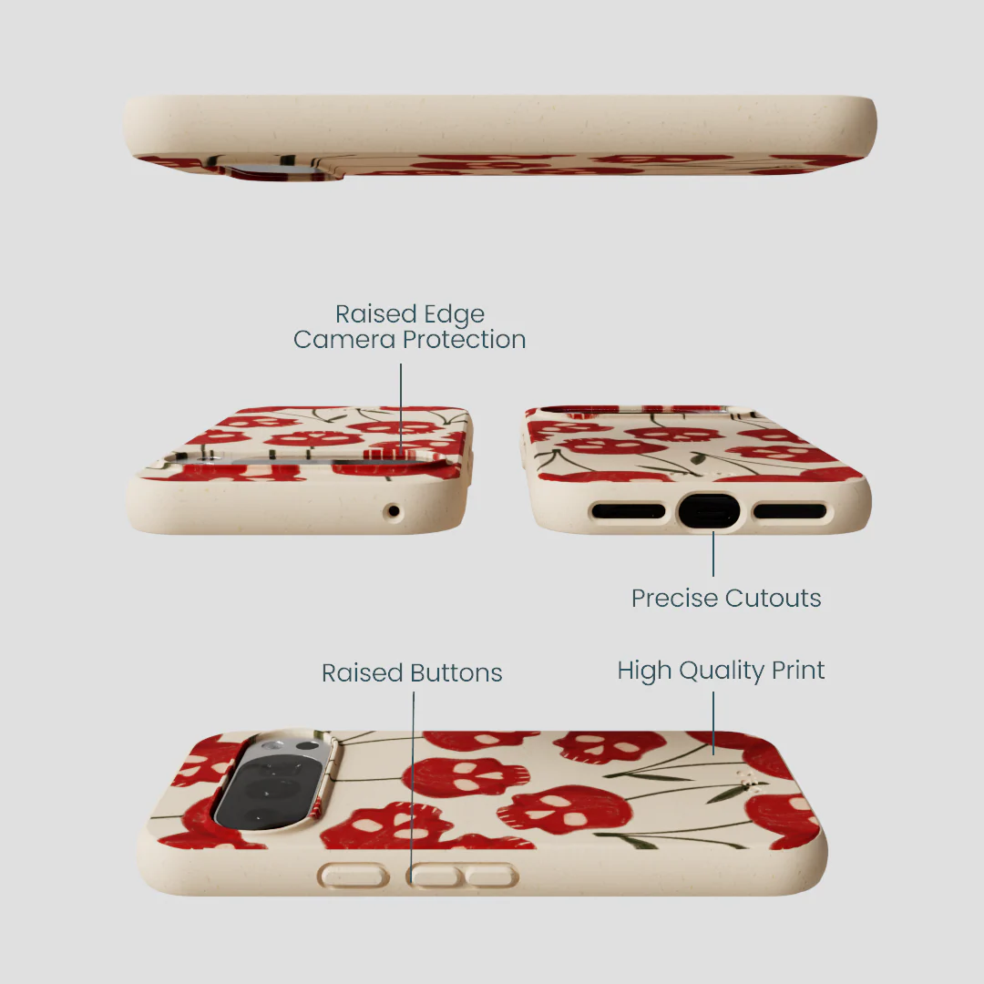 Seashell Scary Cherry Google Pixel 10/10 Pro Case - Image 2