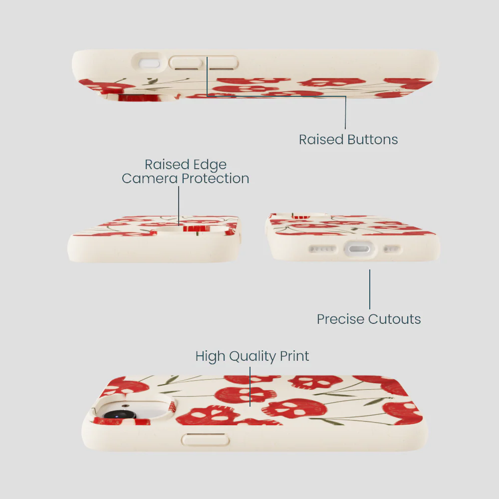 Seashell Scary Cherry iPhone 16e/17e Case - Image 3