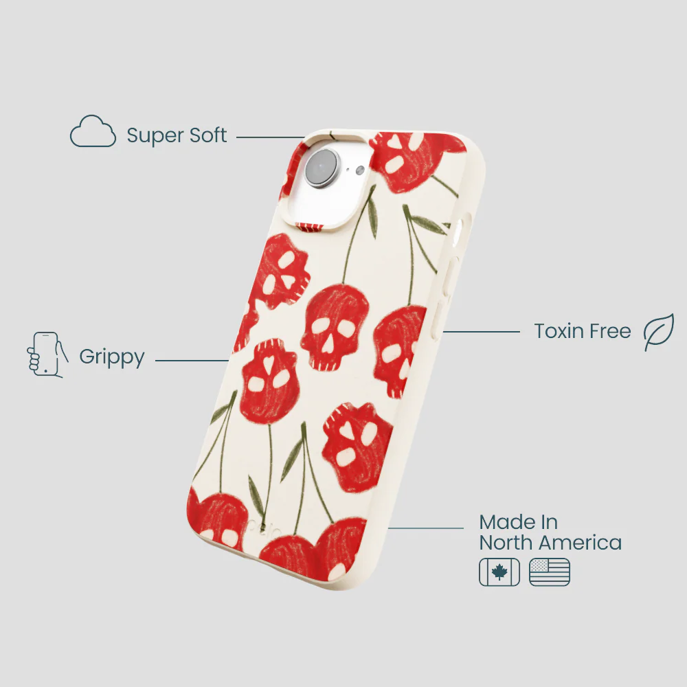 Seashell Scary Cherry iPhone 16e/17e Case - Image 4