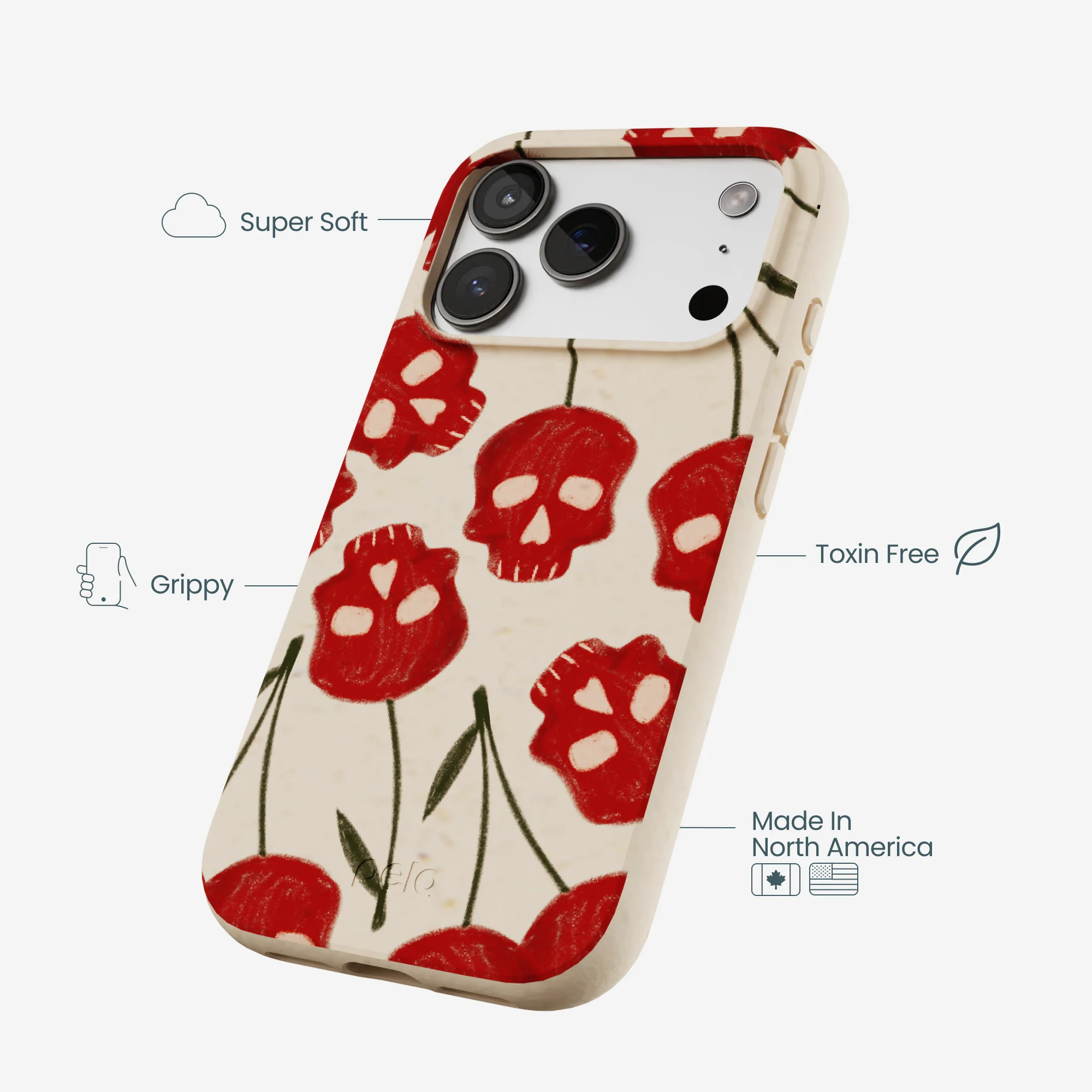 Seashell Scary Cherry iPhone 17 Pro Case - Image 4