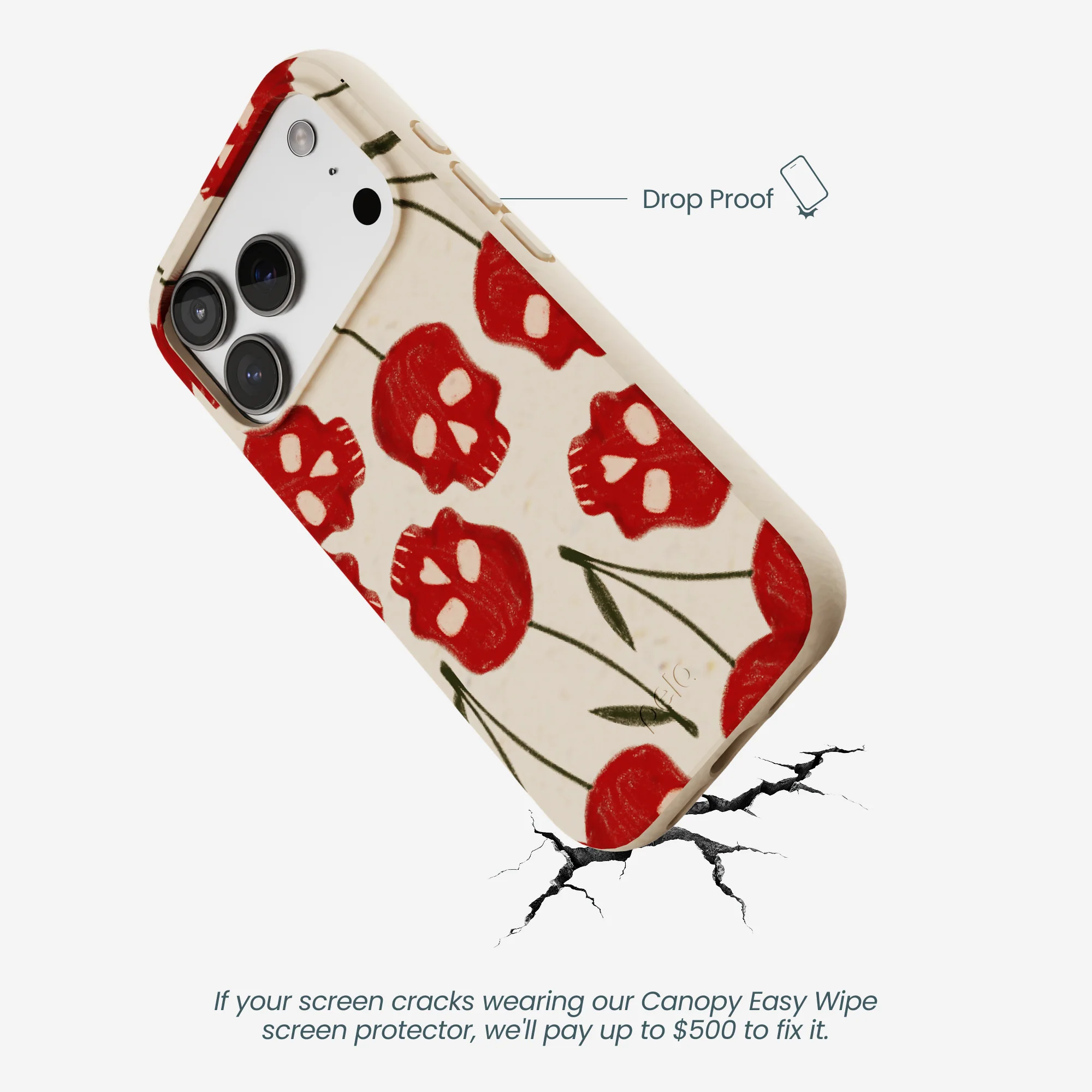 Seashell Scary Cherry iPhone 17 Pro Case - Image 5