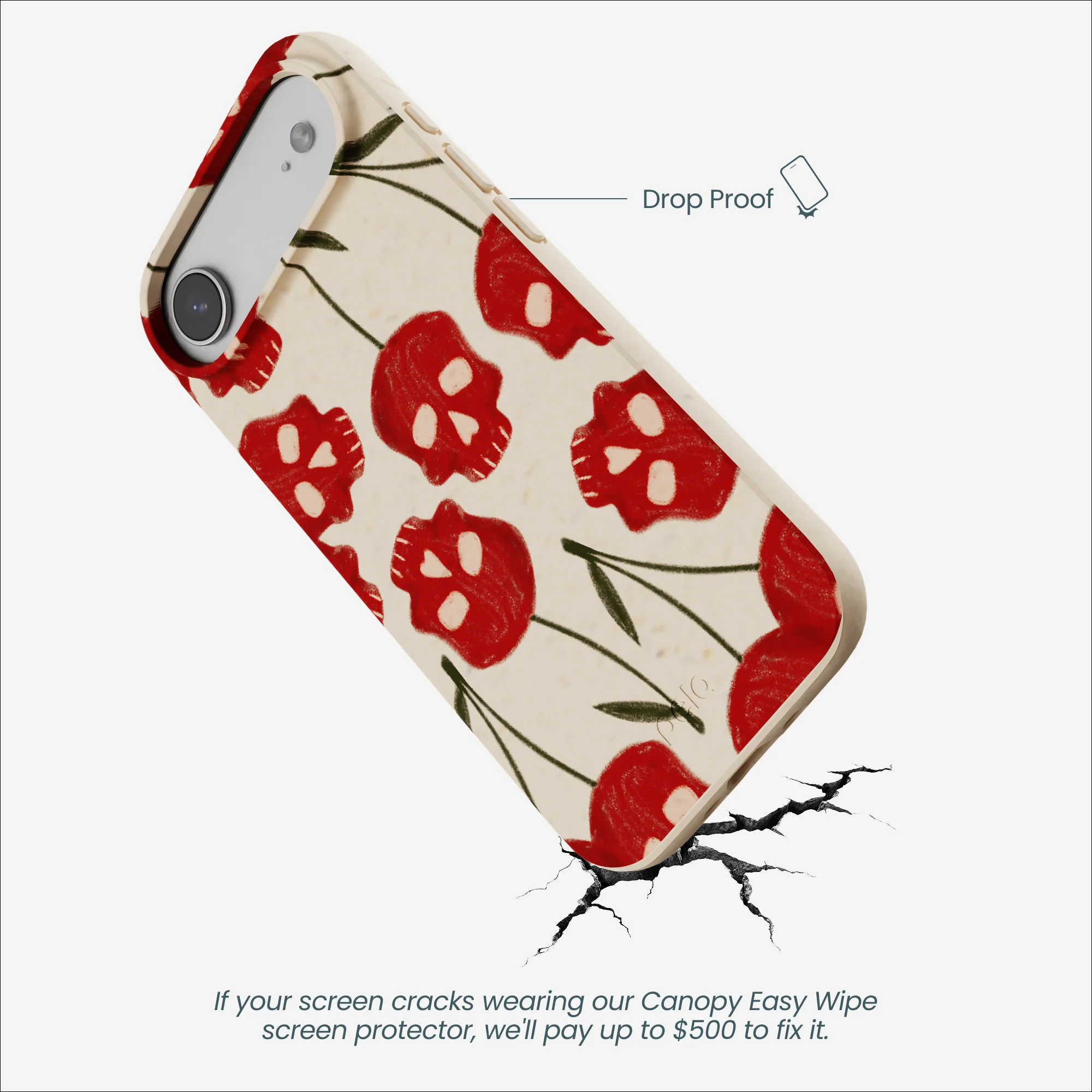 Seashell Scary Cherry iPhone Air Case - Image 4