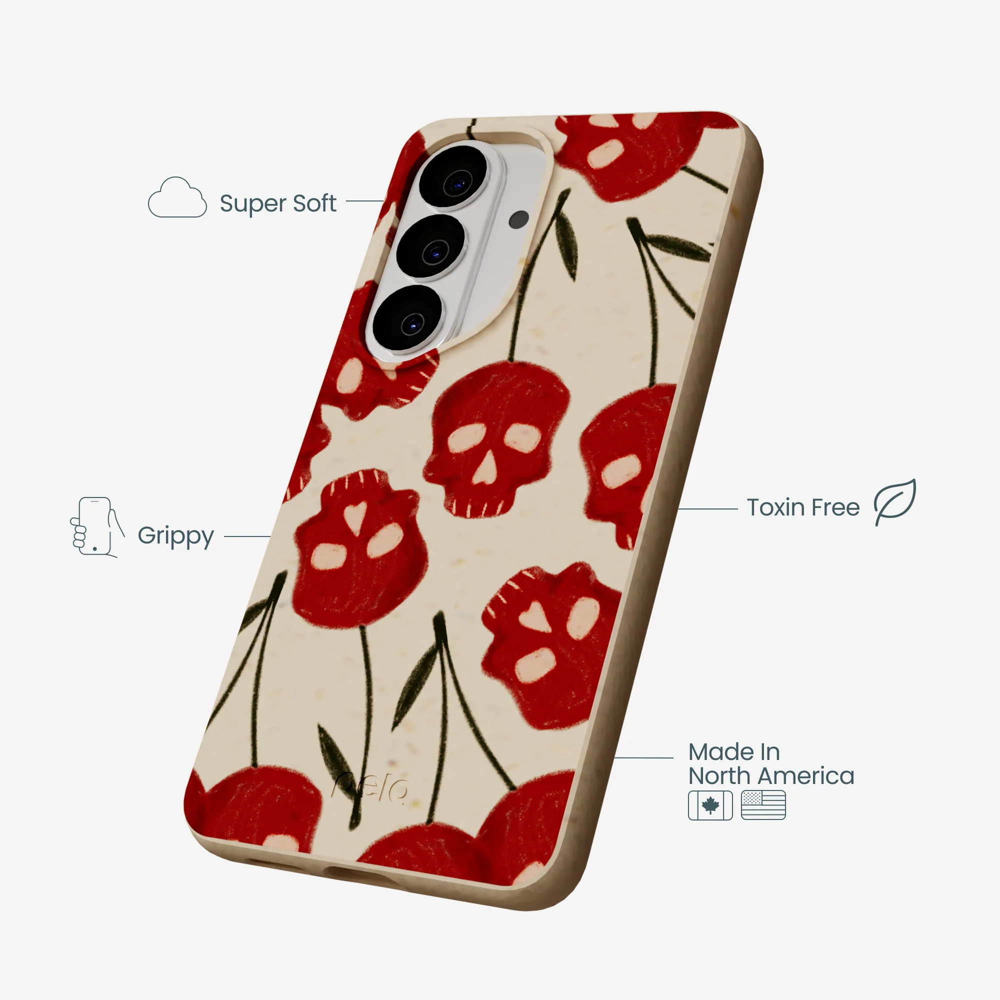 Seashell Scary Cherry Samsung Galaxy S26 Case - Image 3