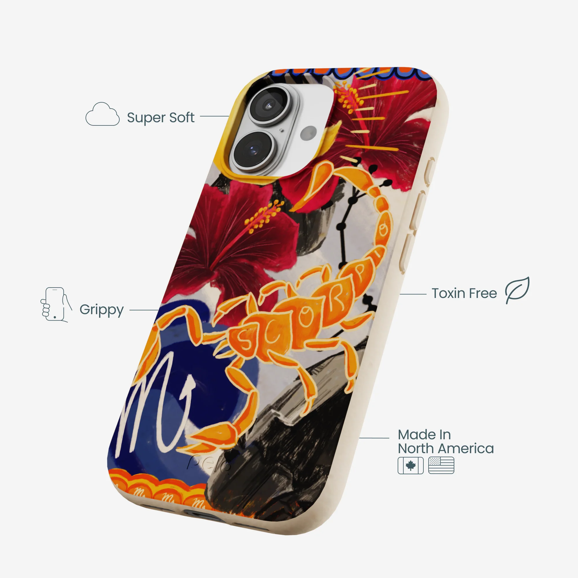 Seashell Scorpio Scorpion iPhone 17 Case - Image 4