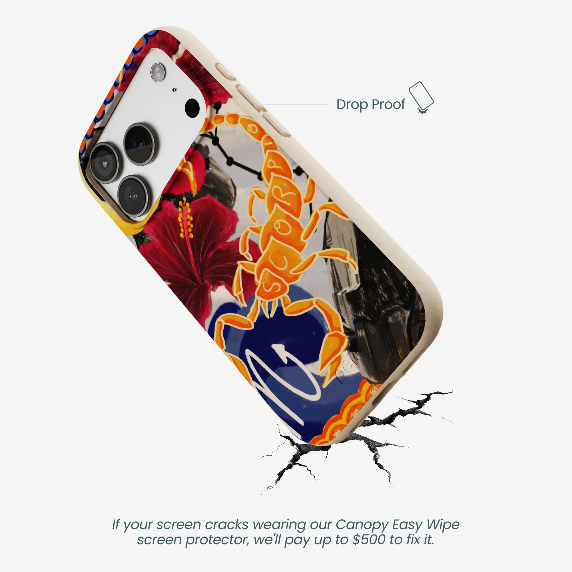 Seashell Scorpio Scorpion iPhone 17 Pro Case - Image 5