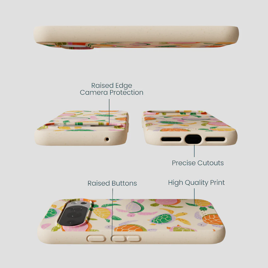 Seashell Sea Turtle Party Google Pixel 10/10 Pro Case - Image 3