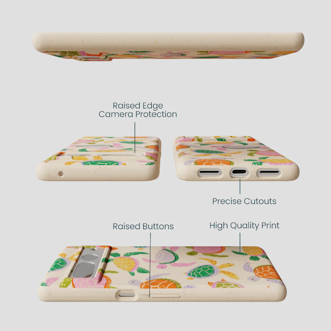 Seashell Sea Turtle Party Google Pixel 7 Pro Case - Image 3