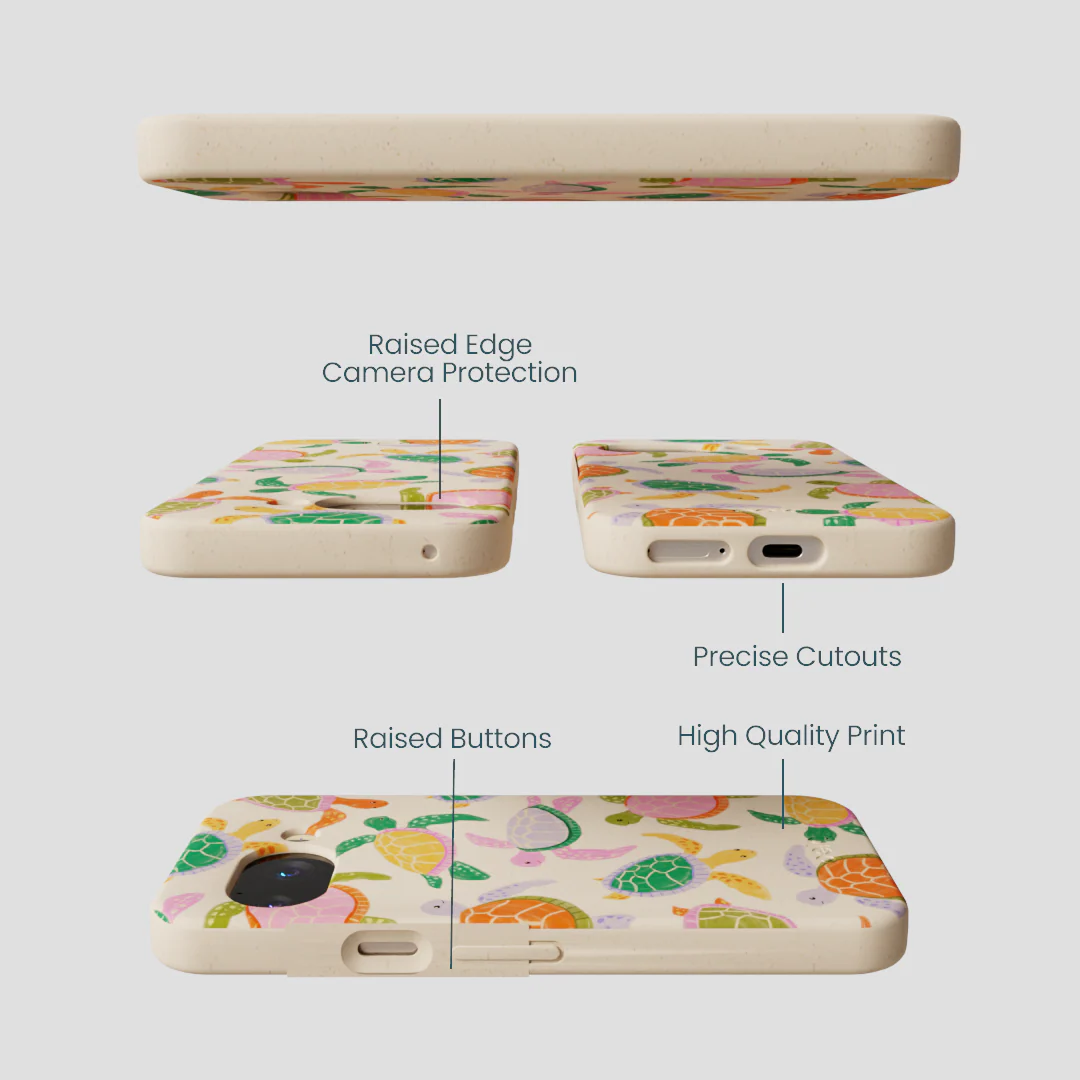 Seashell Sea Turtle Party Google Pixel 9a Case - Image 3