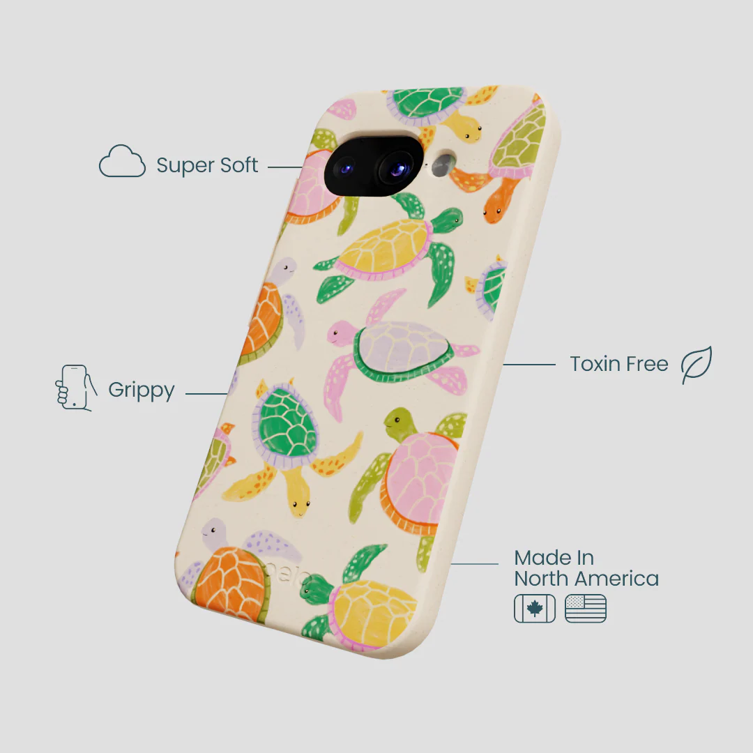 Seashell Sea Turtle Party Google Pixel 9a Case - Image 4