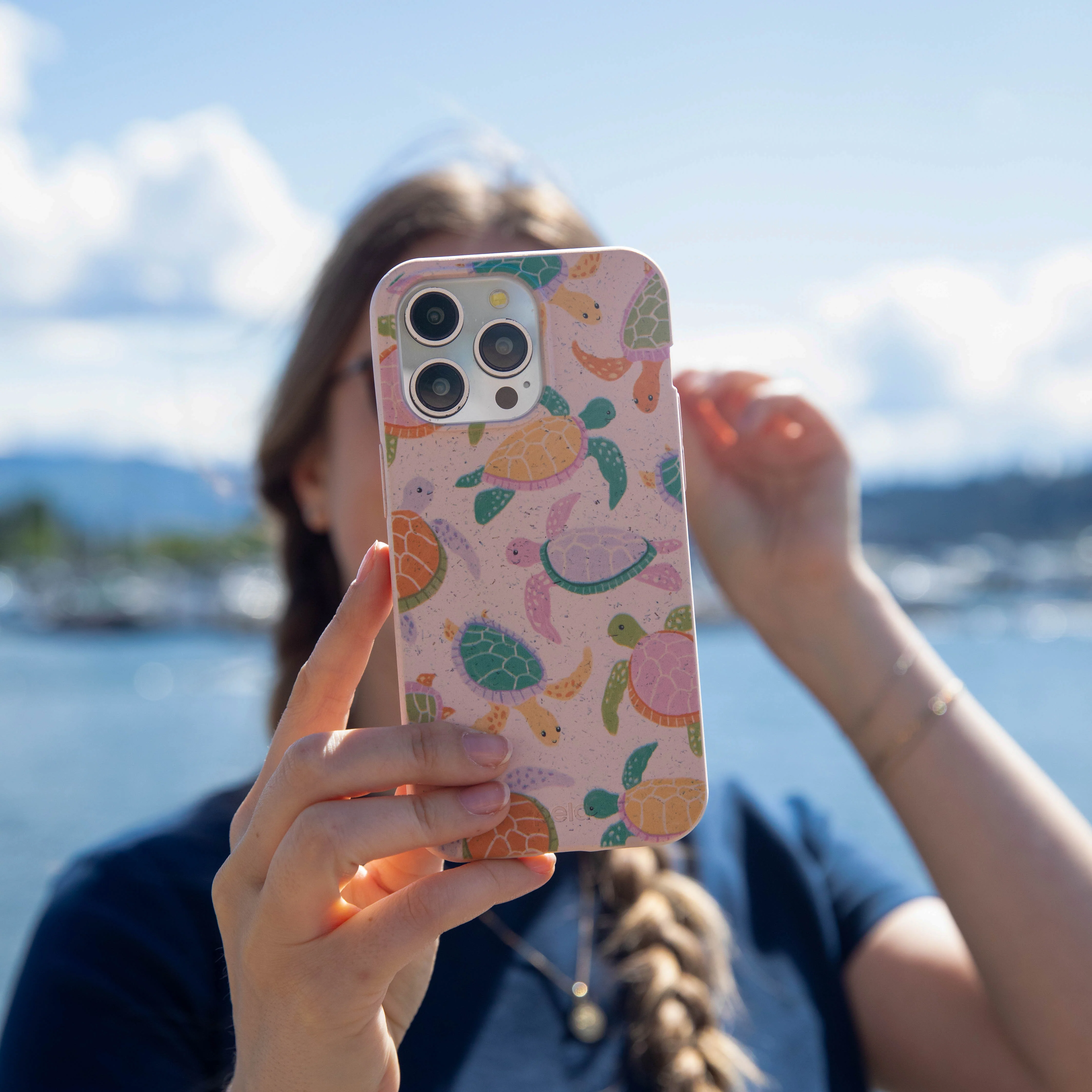 Seashell Sea Turtle Party iPhone 12 Mini Case - Image 2