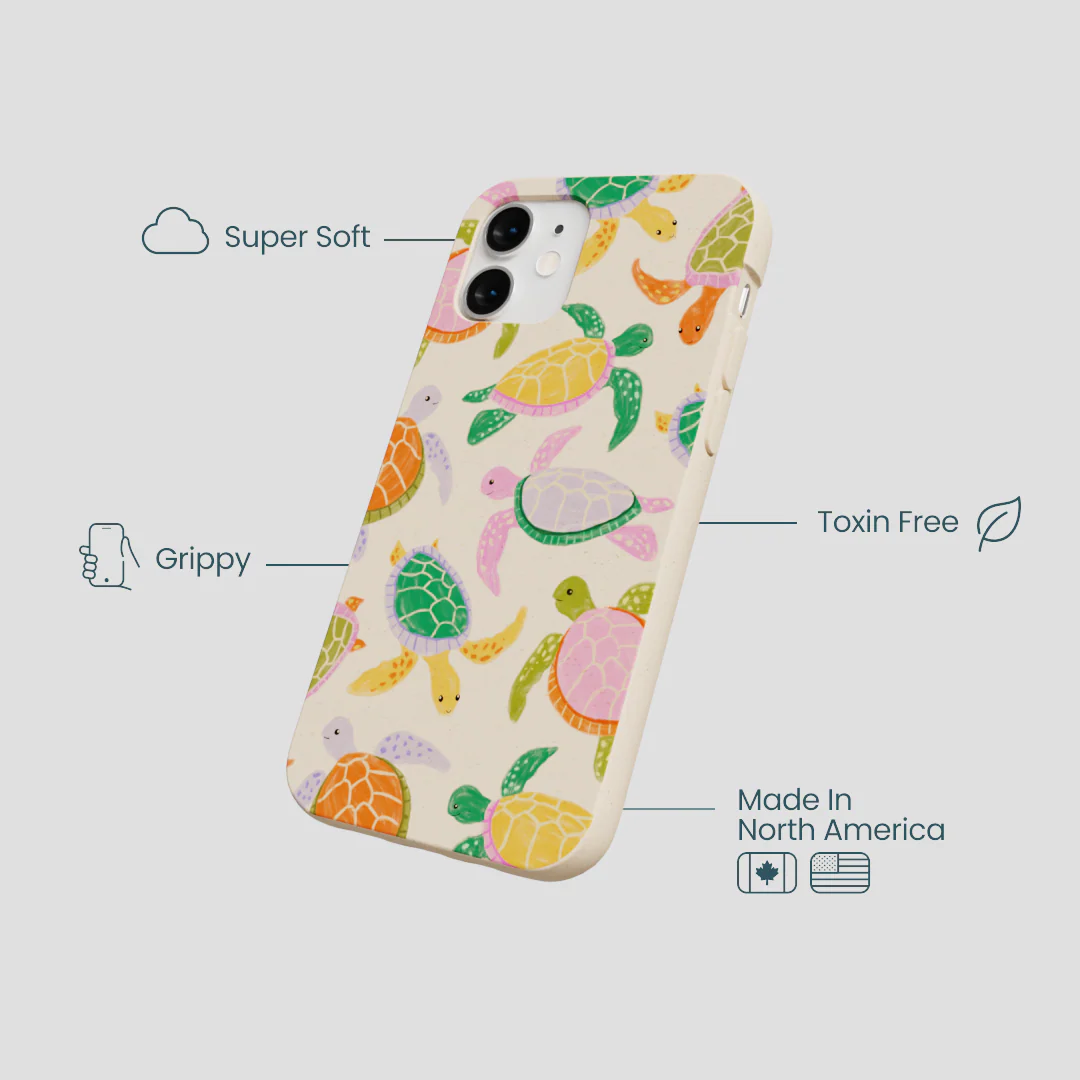 Seashell Sea Turtle Party iPhone 12 Mini Case - Image 4