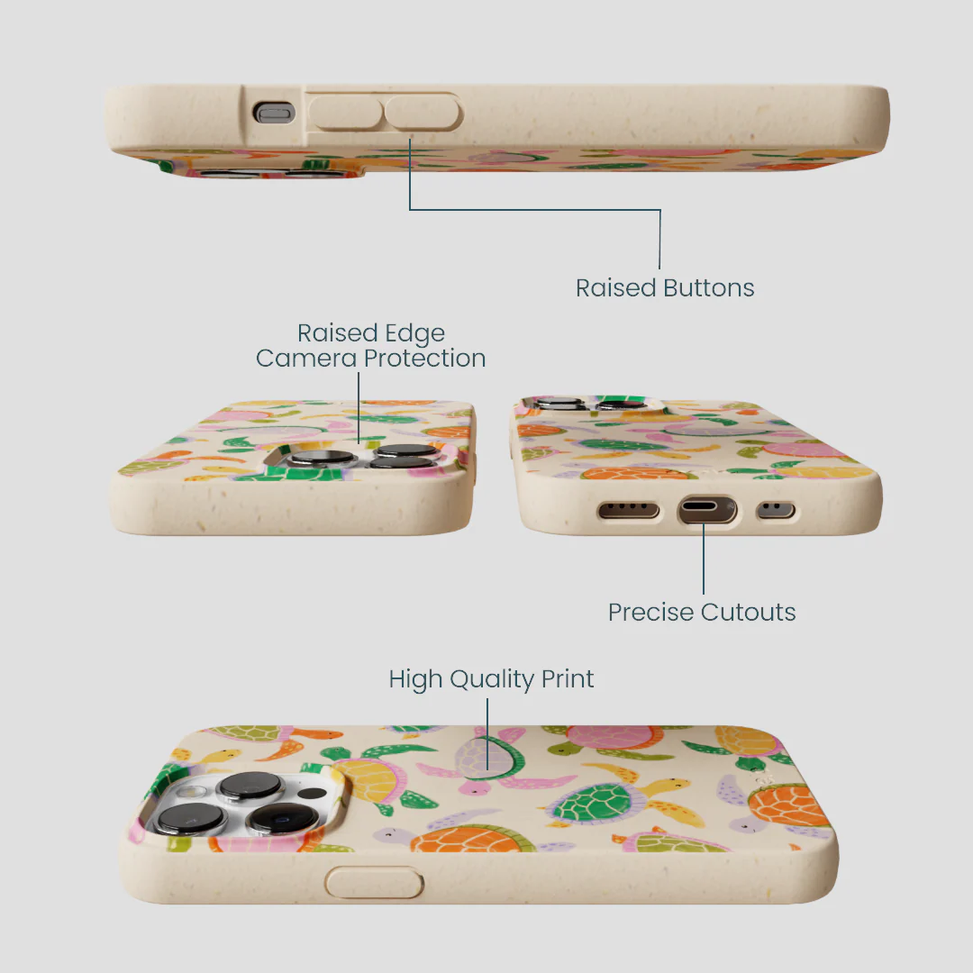 Seashell Sea Turtle Party iPhone 13 Pro Max Case - Image 3