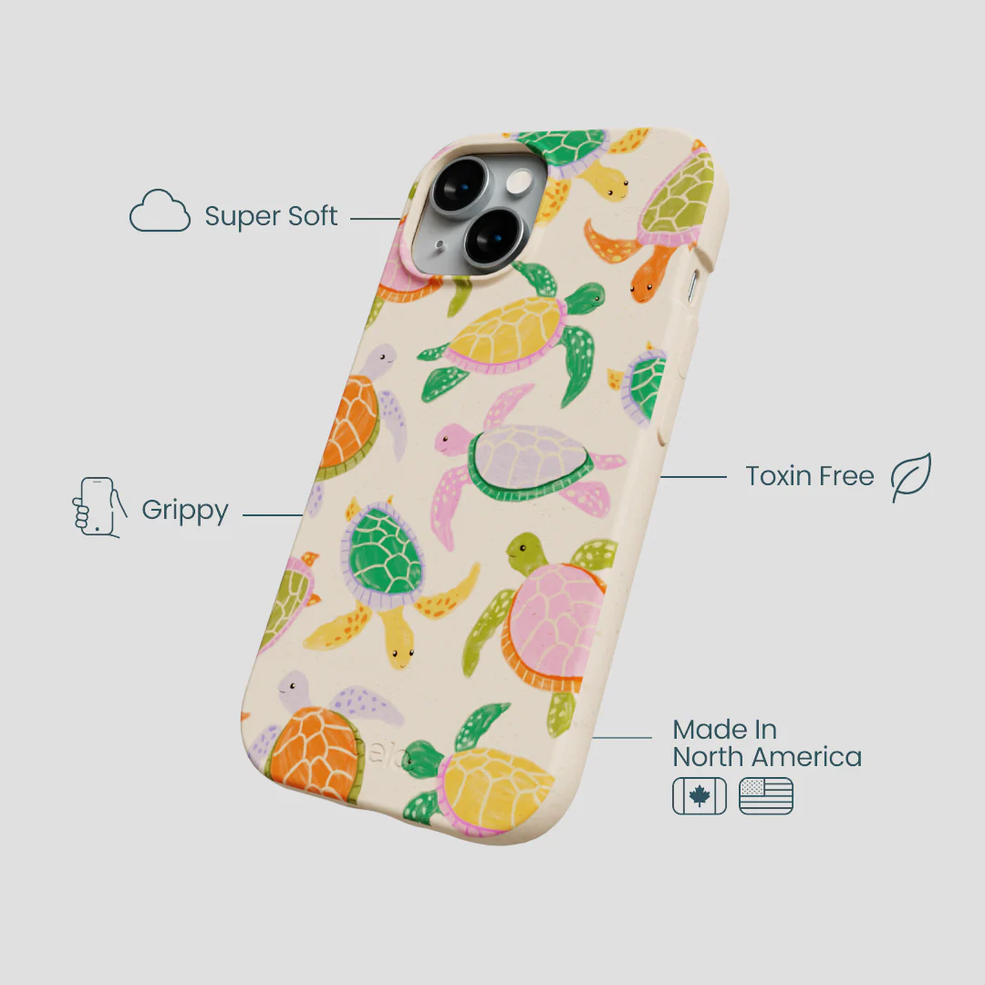 Seashell Sea Turtle Party iPhone 14 Case - Image 4