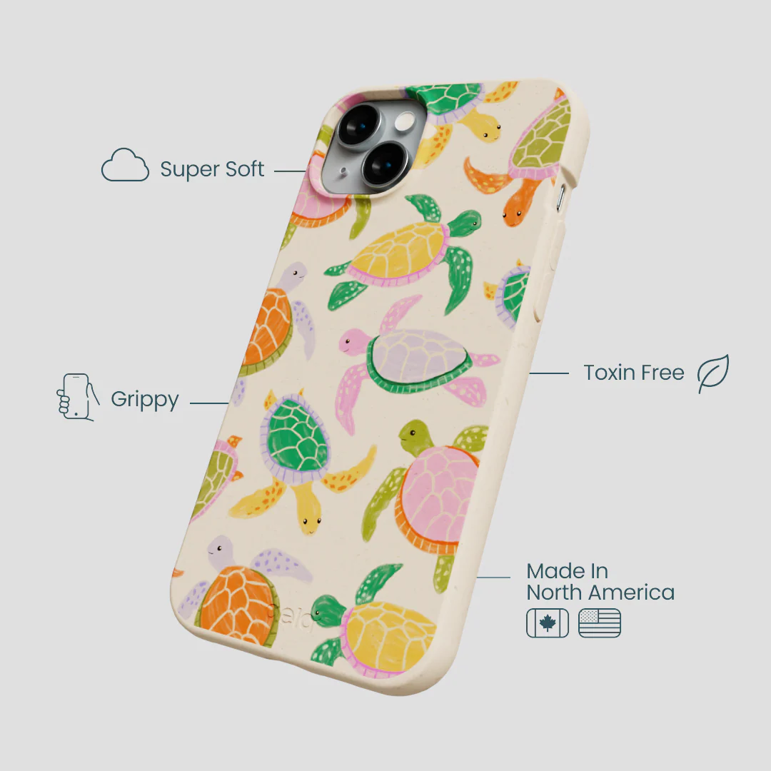 Seashell Sea Turtle Party iPhone 14 Plus Case - Image 4