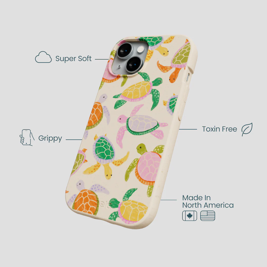 Seashell Sea Turtle Party iPhone 15 Case - Image 4