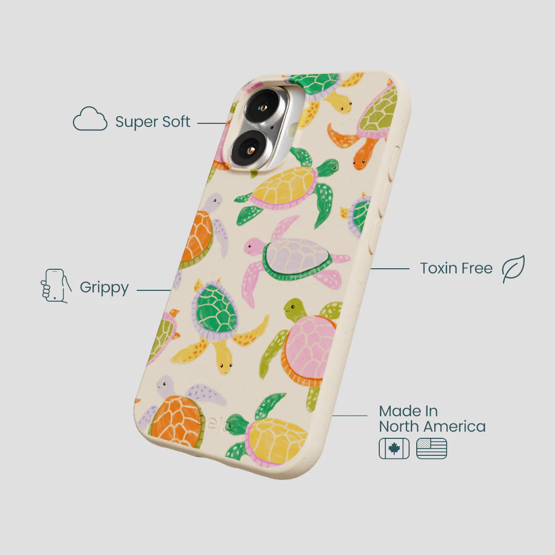 Seashell Sea Turtle Party iPhone 16 Case - Image 4