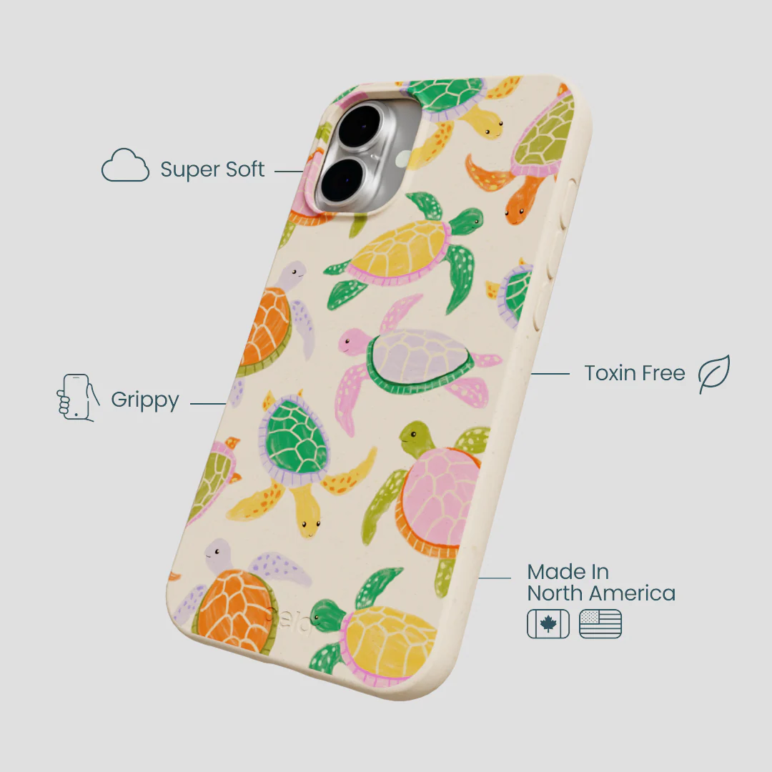 Seashell Sea Turtle Party iPhone 16 Plus Case - Image 4