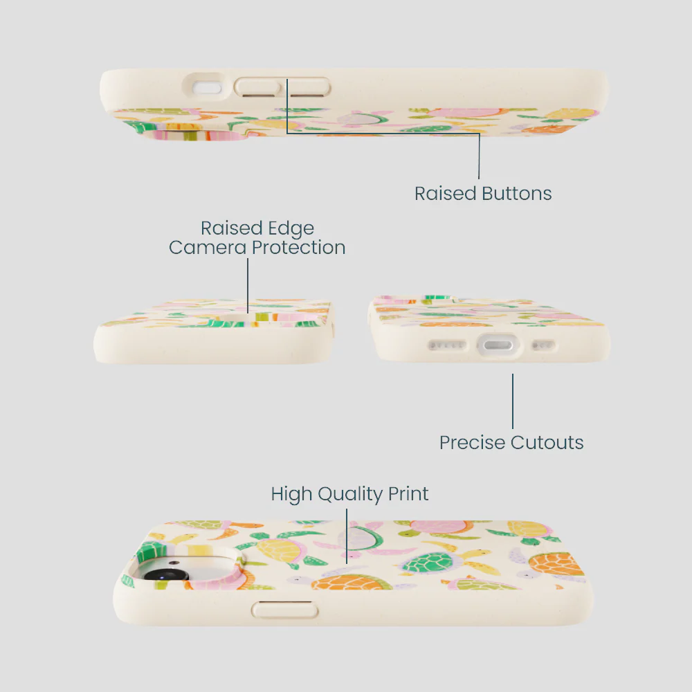 Seashell Sea Turtle Party iPhone 16e/17e Case - Image 3