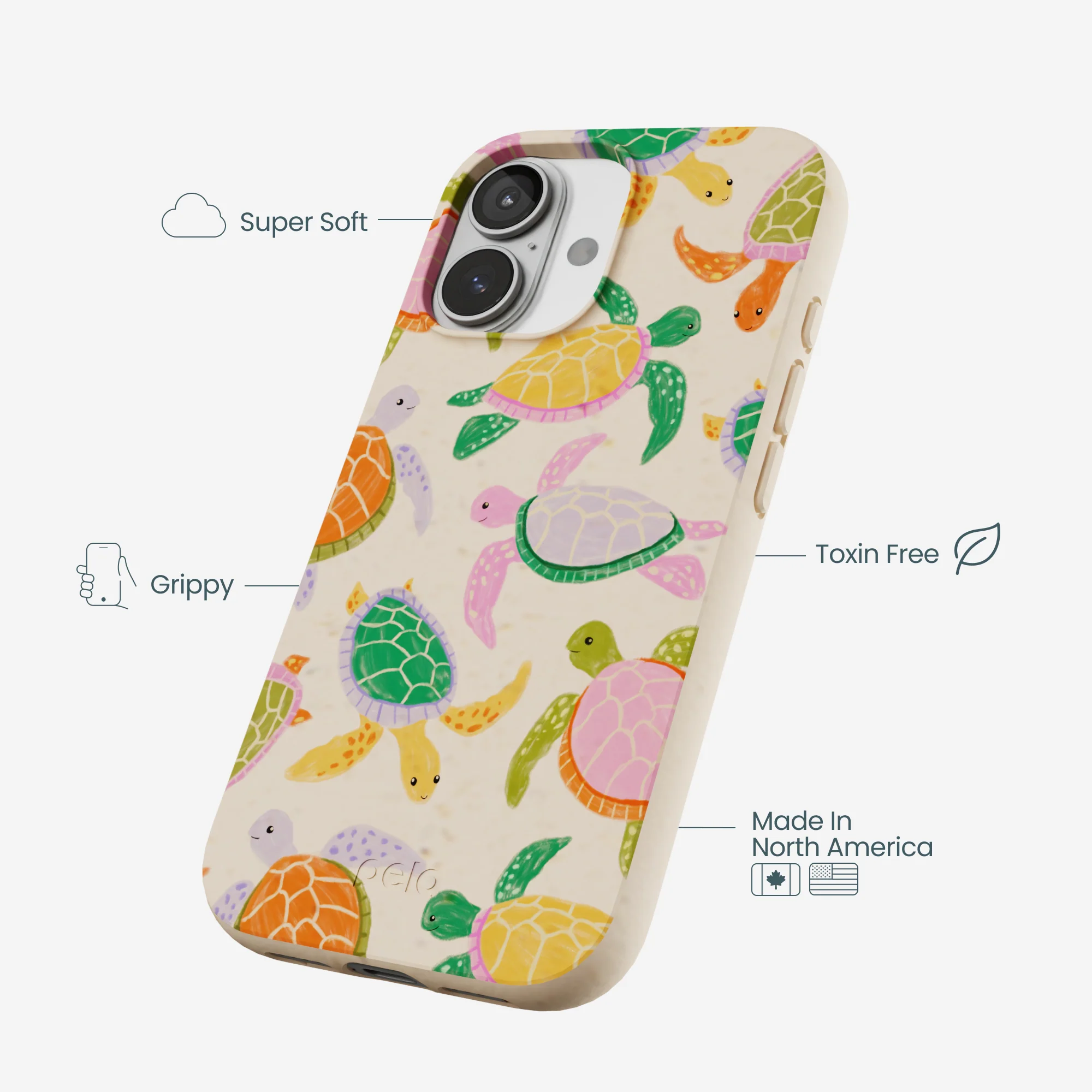 Seashell Sea Turtle Party iPhone 17 Case - Image 4