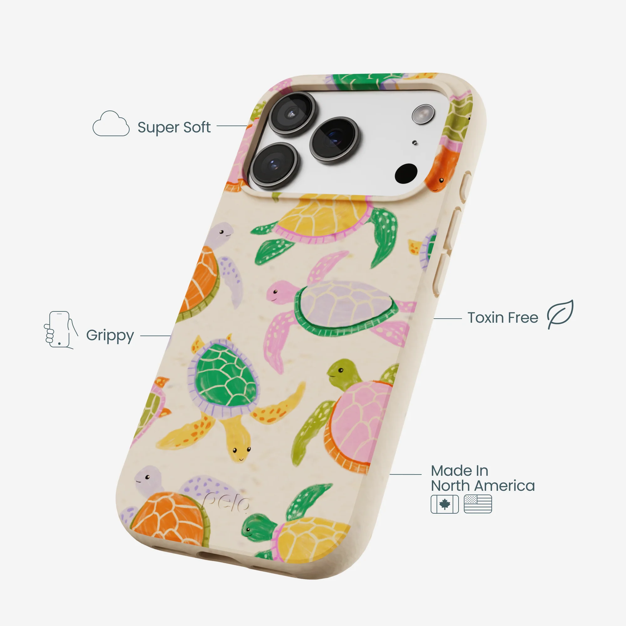 Seashell Sea Turtle Party iPhone 17 Pro Case - Image 4