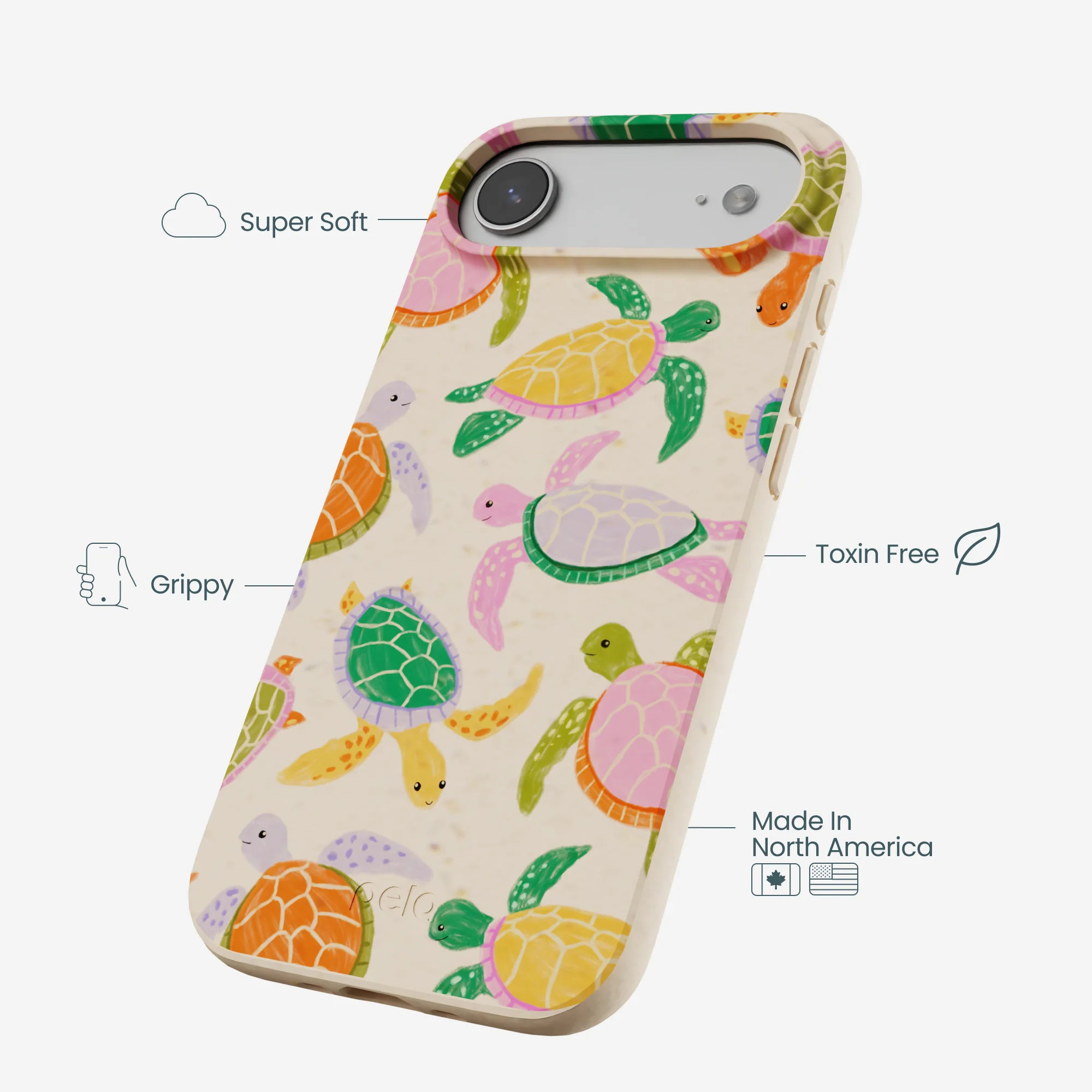Seashell Sea Turtle Party iPhone Air Case - Image 4