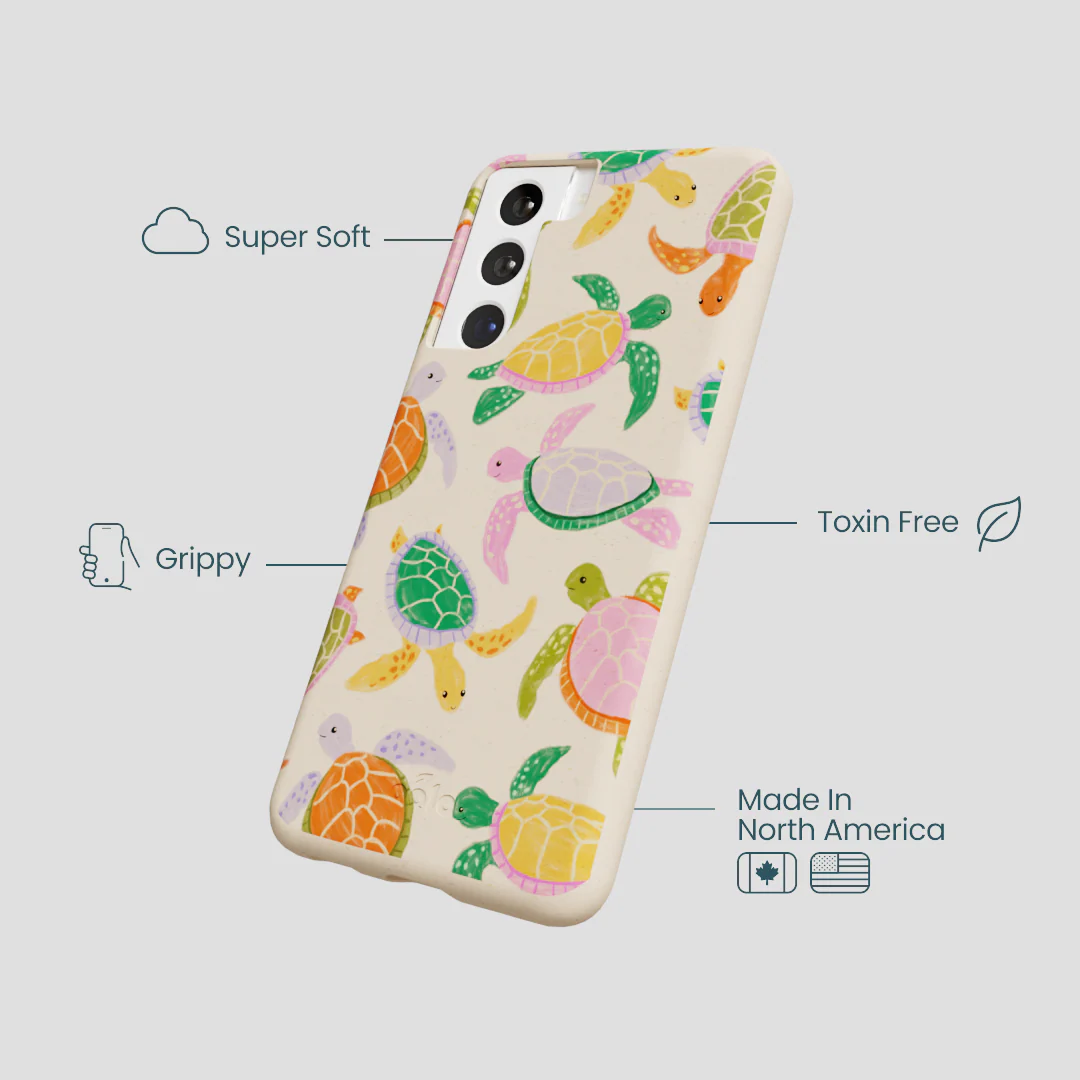 Seashell Sea Turtle Party Samsung Galaxy S22 Case - Image 4
