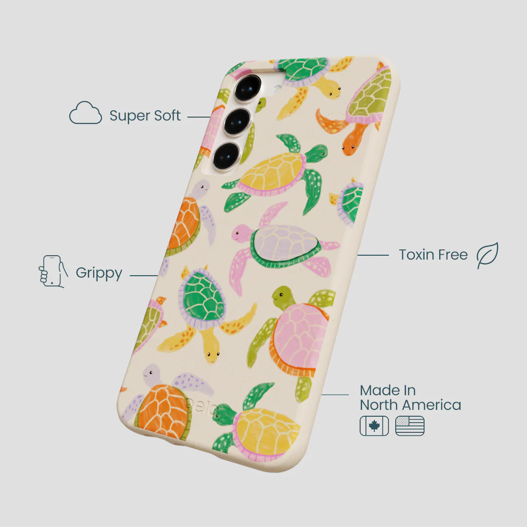 Seashell Sea Turtle Party Samsung Galaxy S23+(Plus) Case - Image 4